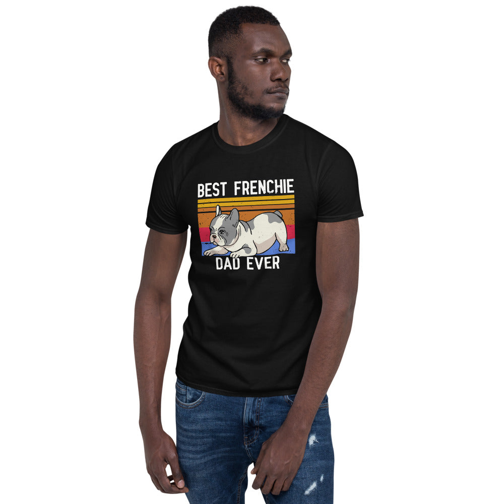 Best French Bulldog Dad - Short-Sleeve Unisex T-Shirt for Bulldog Owners-fadou