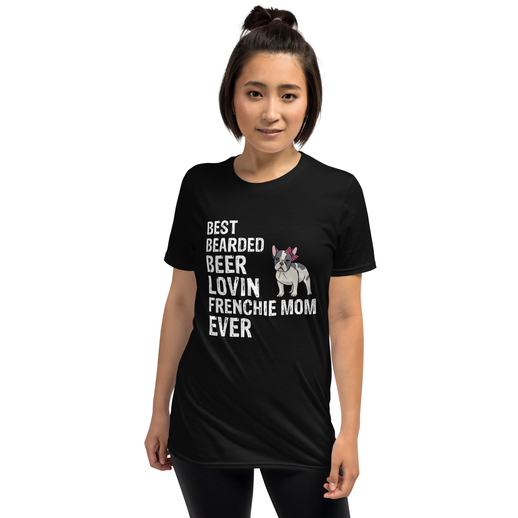 Lovin French Bulldog Cotton T-Shirt for Dog Moms & Dads-fadou