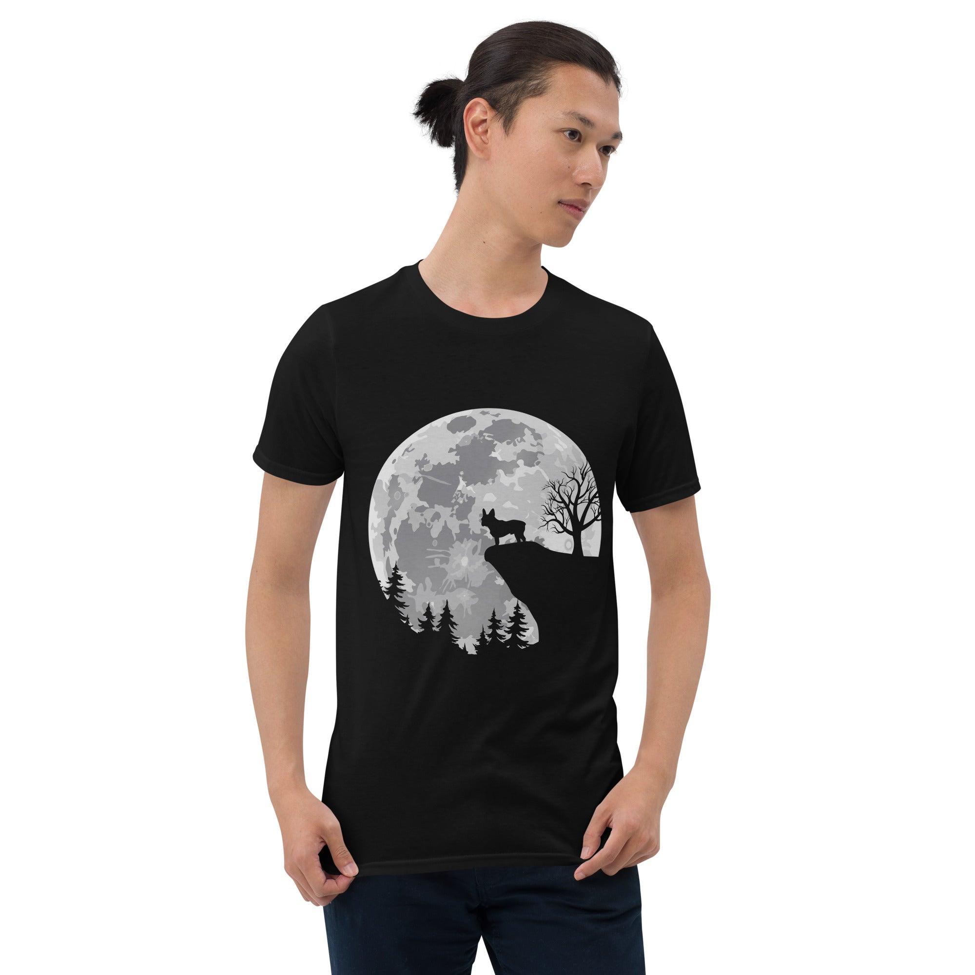Forest French Bulldog Dog Lover Tee for Dog Moms & Dads-fadou