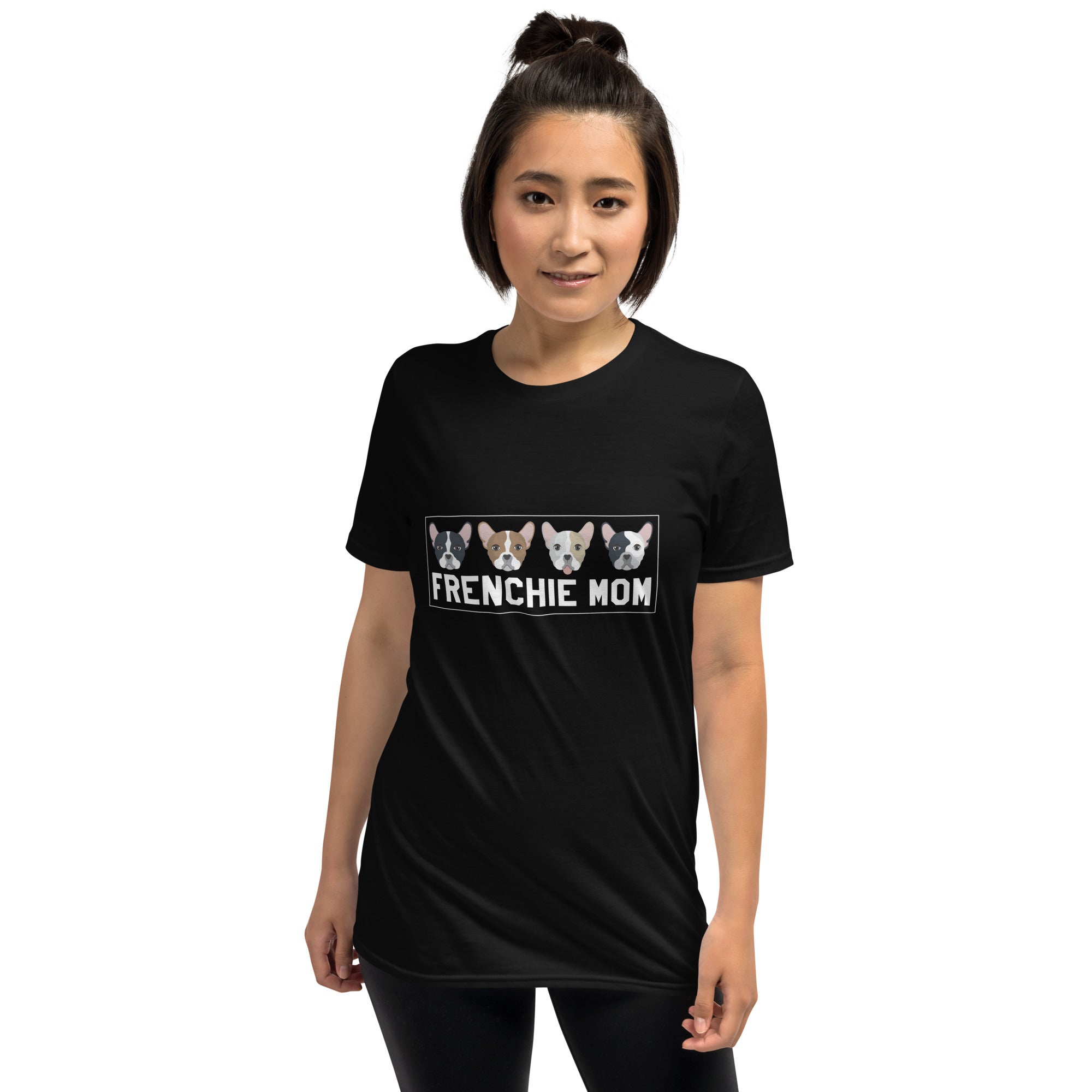 Mom Kids Frenchie - Unisex T-Shirt for Dog Lovers and Owners-fadou