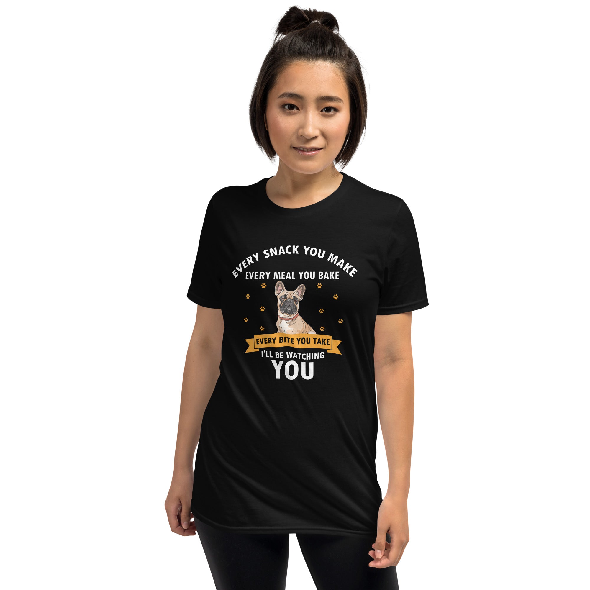 I'LL Be Watching - Unisex T-Shirt for Frenchie Enthusiasts-fadou