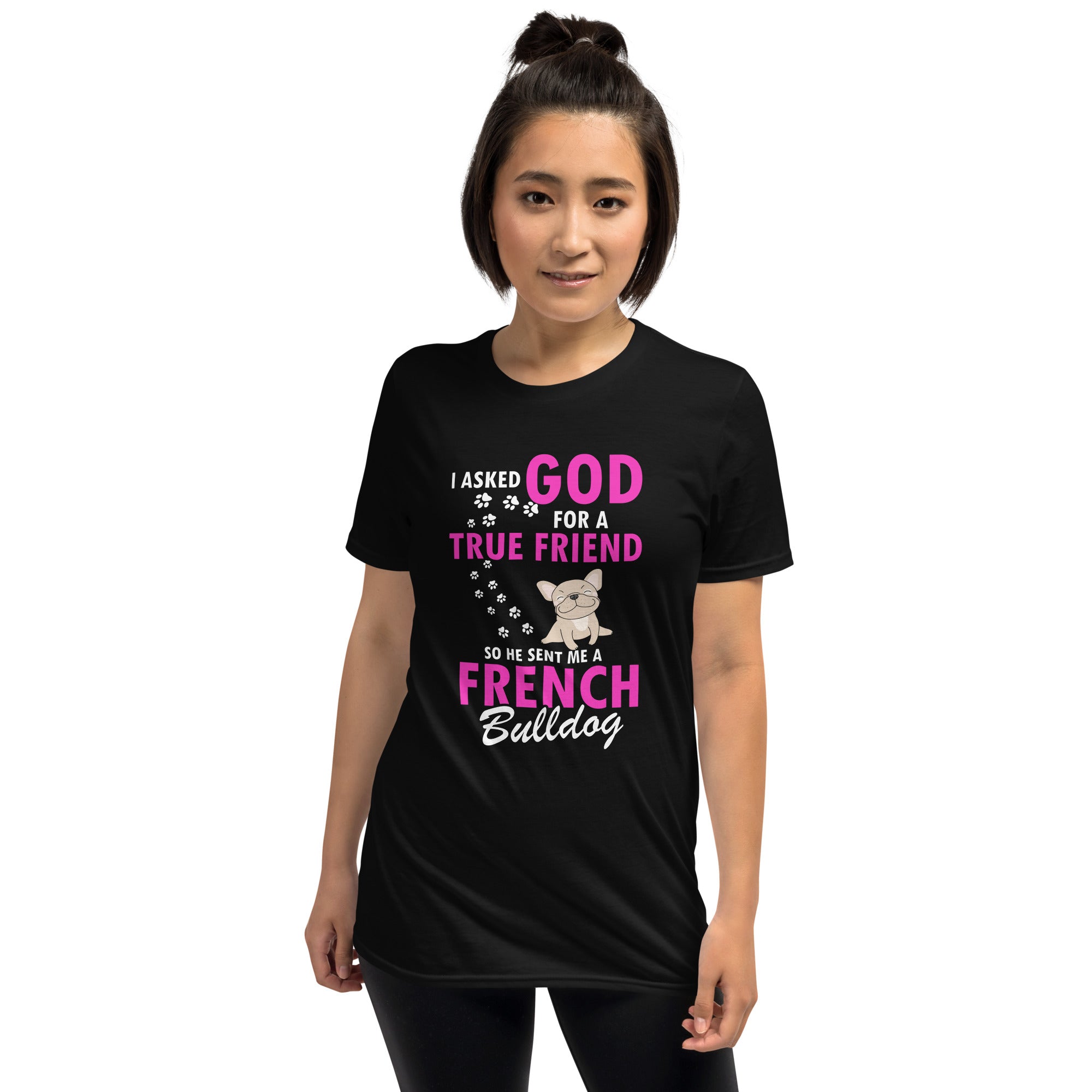 True Friend - Frenchie Unisex T-Shirt for Dog Moms & Dads-fadou