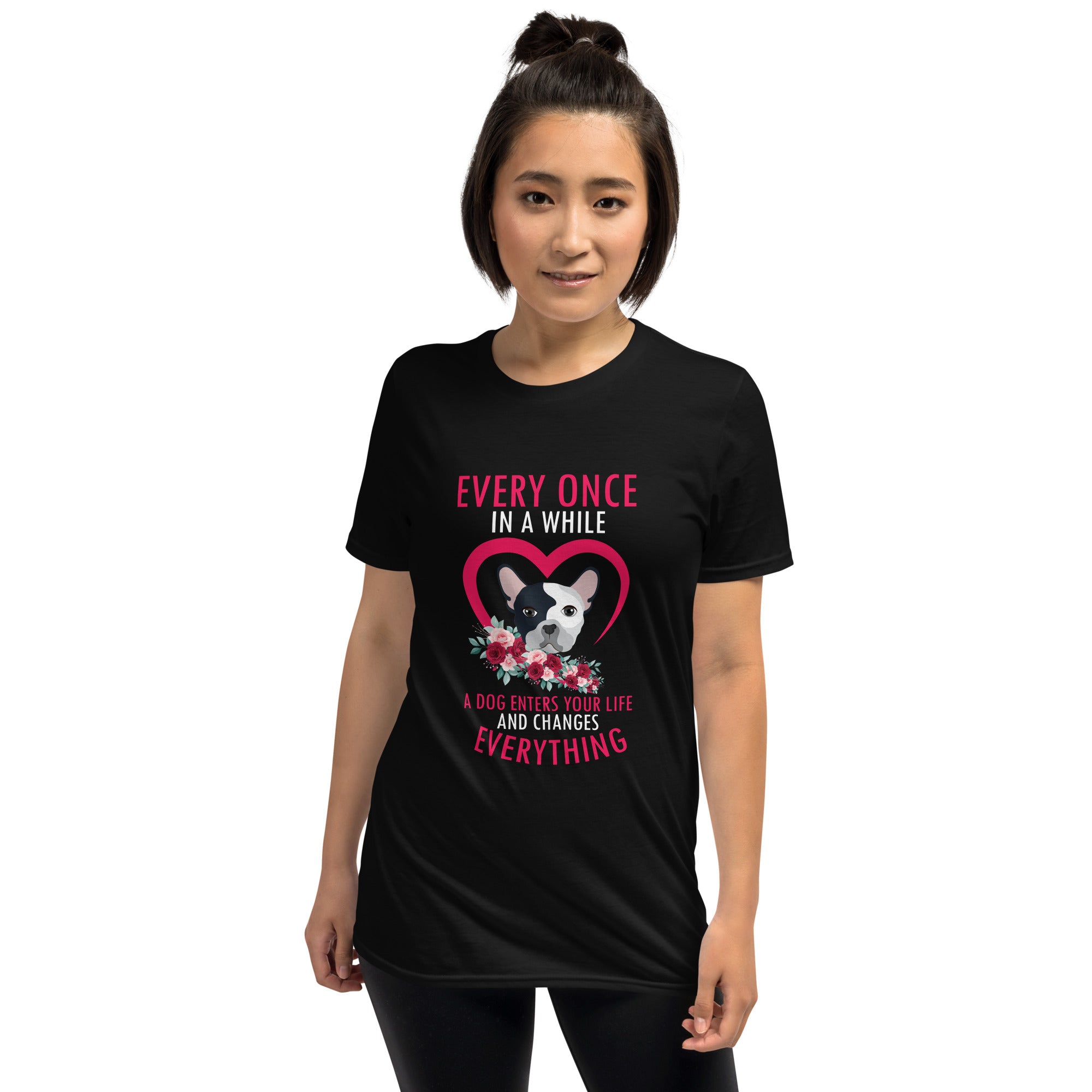 Frenchiescope French Bulldog Cotton T-Shirt for Pet Parents-fadou