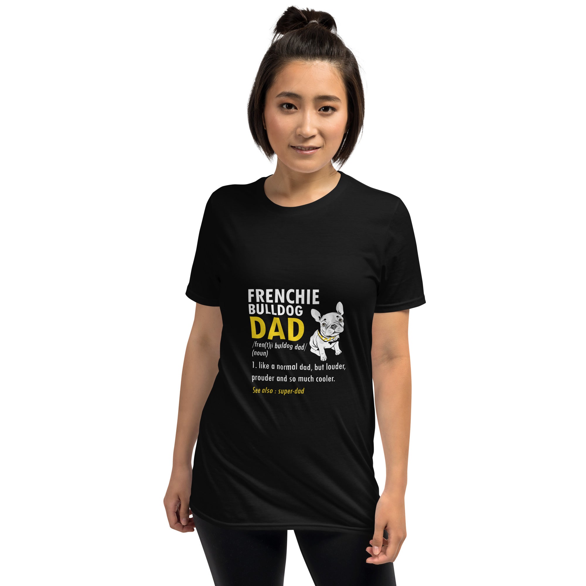 Dadsense French Bulldog Dog Lover Tee for Dog Moms & Dads-fadou