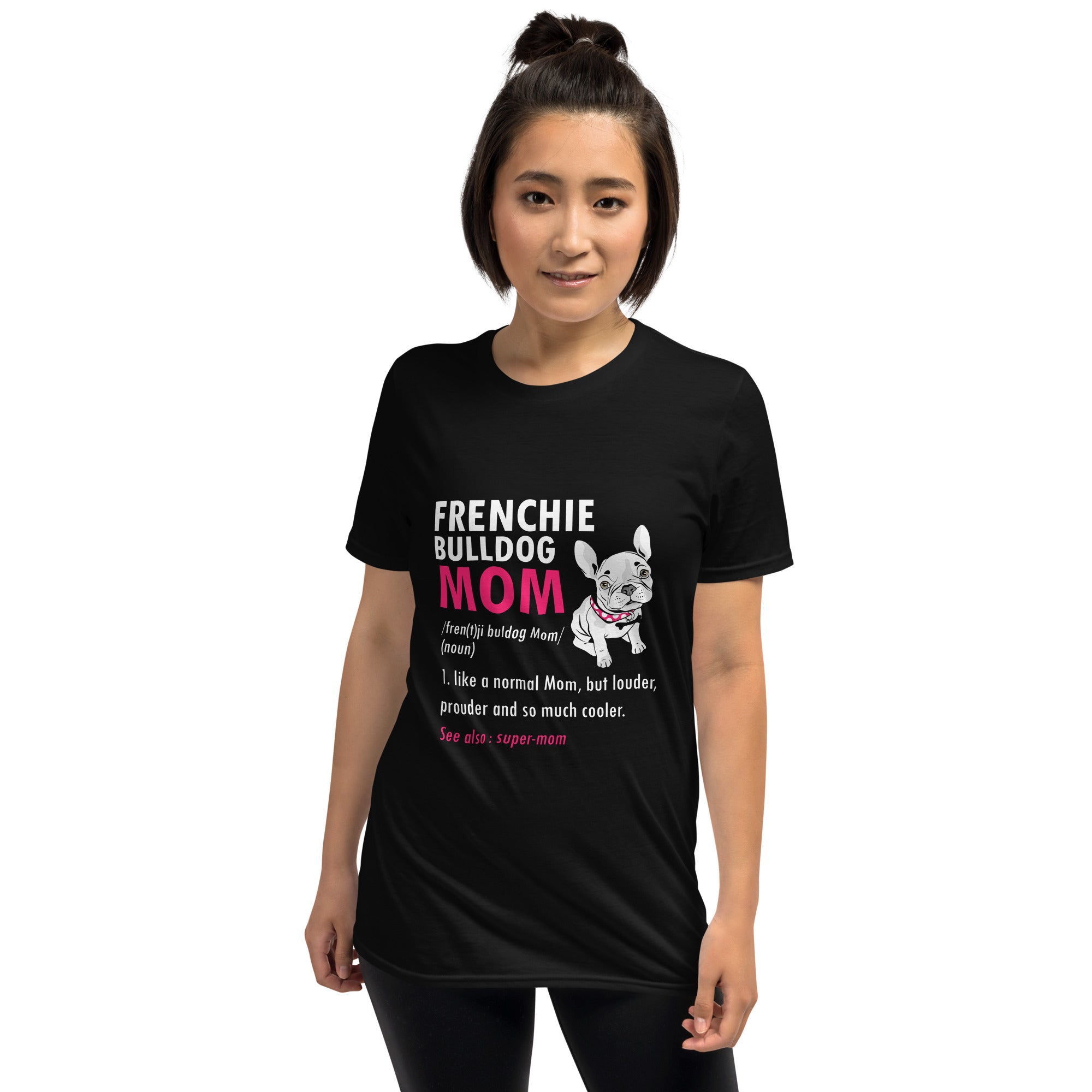Momsense French Bulldog Dog Lover Tee for Frenchie Fans-fadou