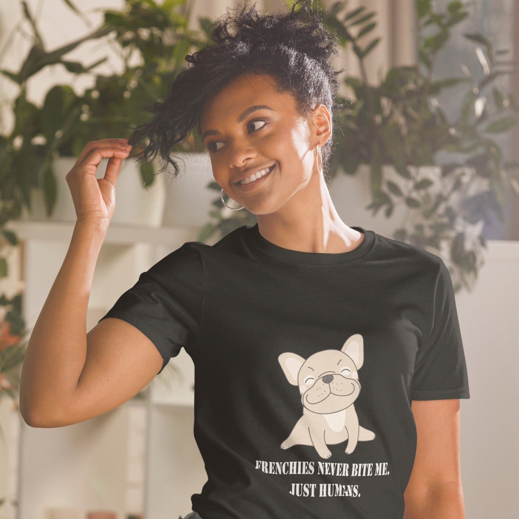 Frenchies French Bulldog Dog Lover Tee for Dog Moms & Dads-fadou