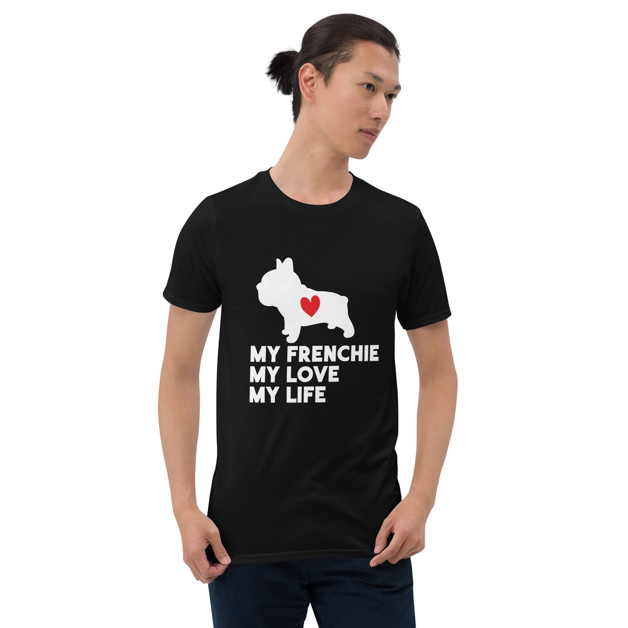 Dog French Bulldog Cotton T-Shirt for Frenchie Enthusiasts-fadou