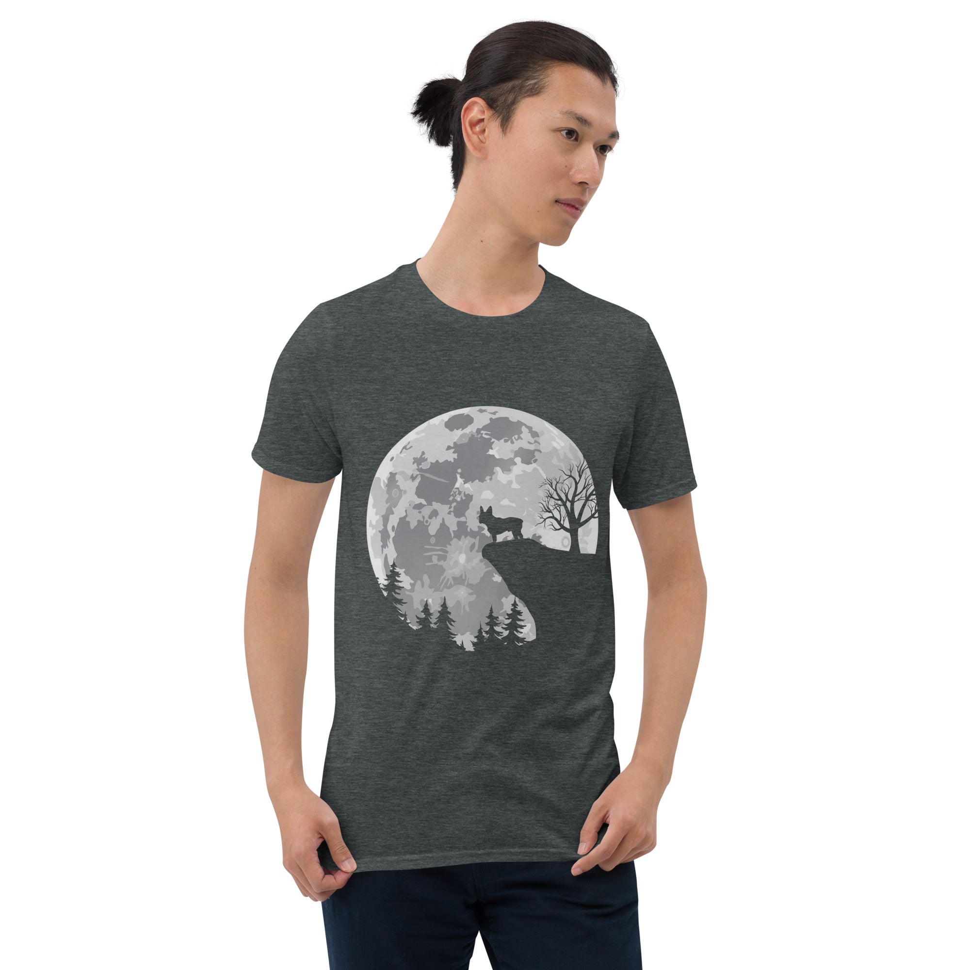 Forest French Bulldog Dog Lover Tee for Dog Moms & Dads-fadou