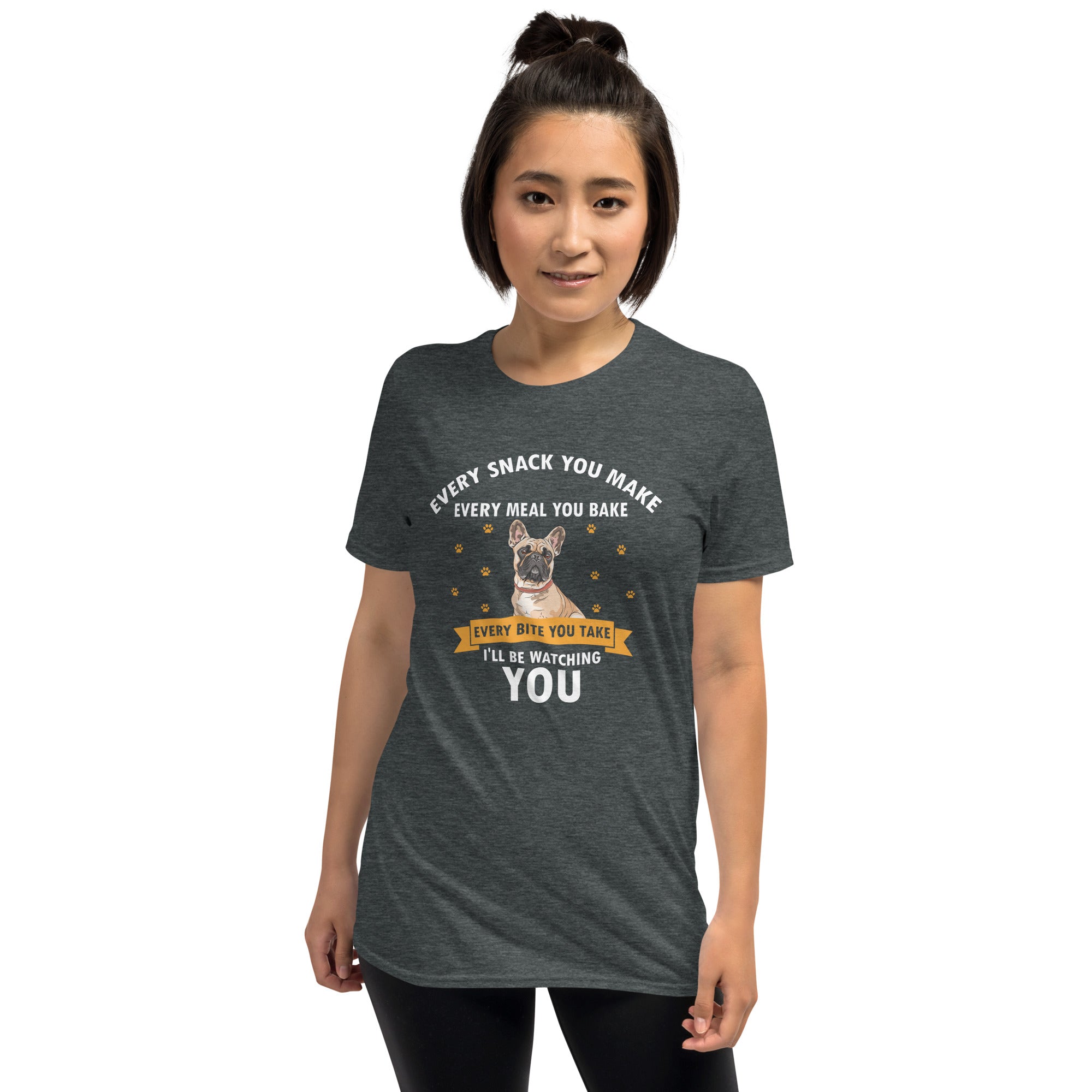 I'LL Be Watching - Unisex T-Shirt for Frenchie Enthusiasts-fadou