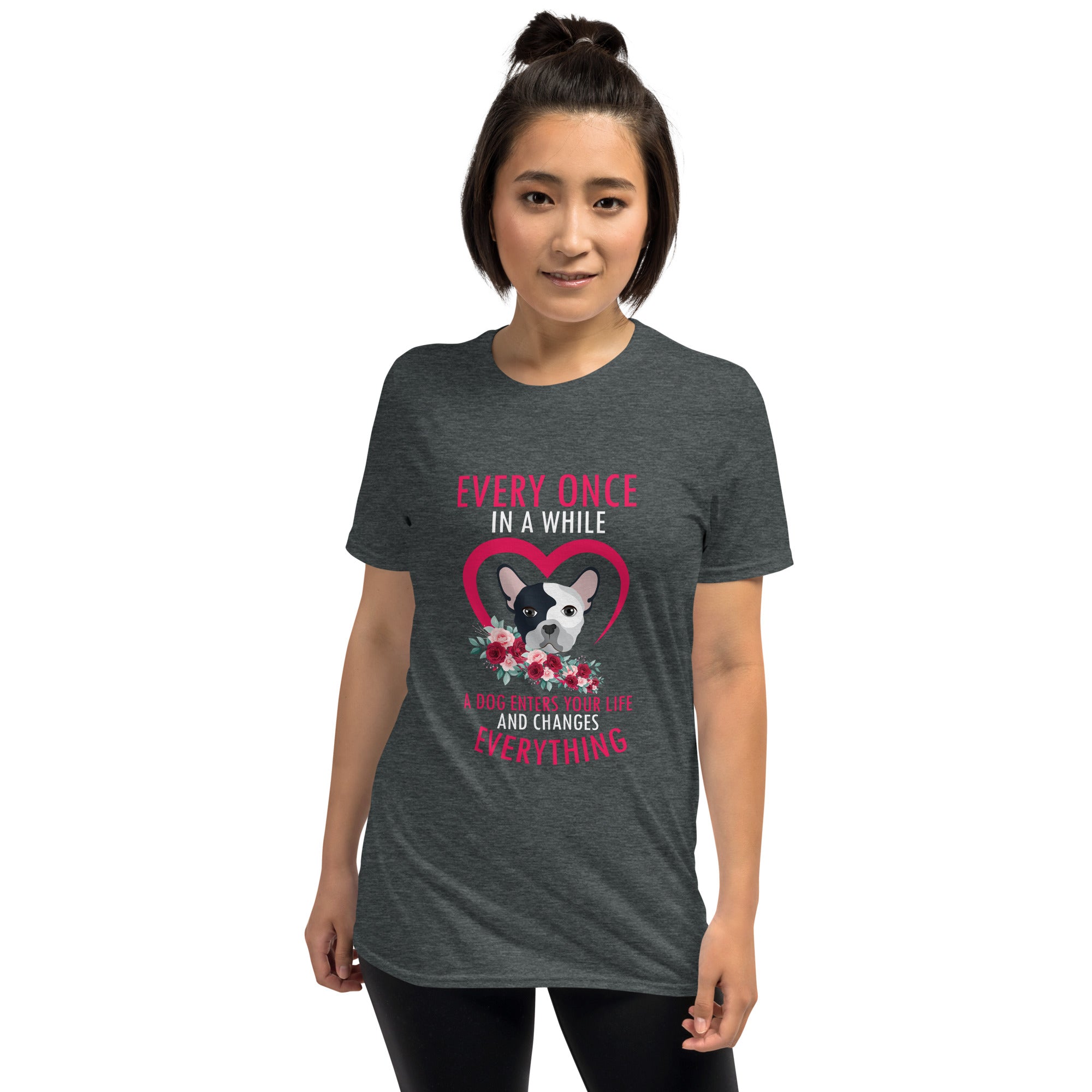 Frenchiescope French Bulldog Cotton T-Shirt for Pet Parents-fadou