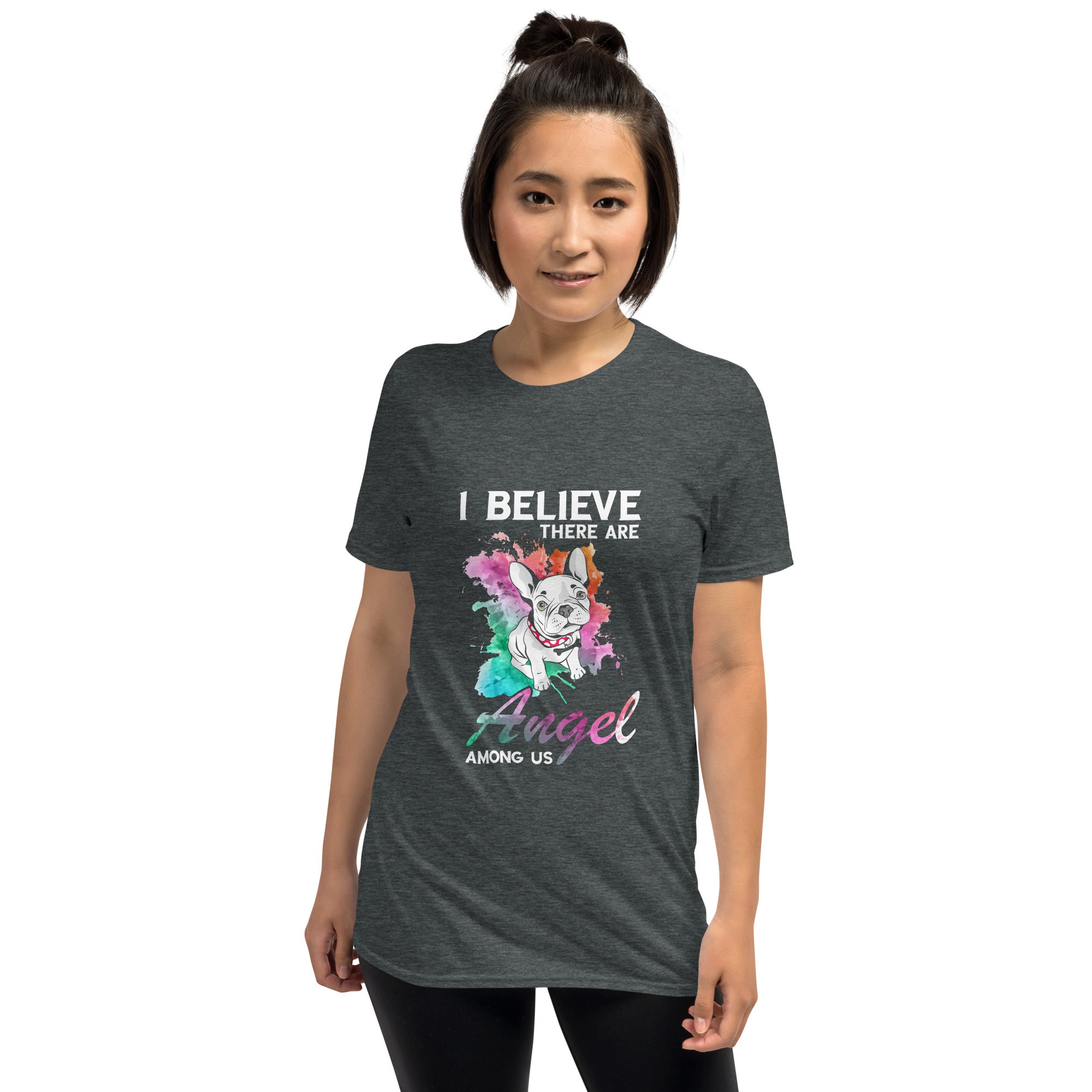 Frenchie Angel - Unisex T-Shirt for Frenchie Enthusiasts-fadou