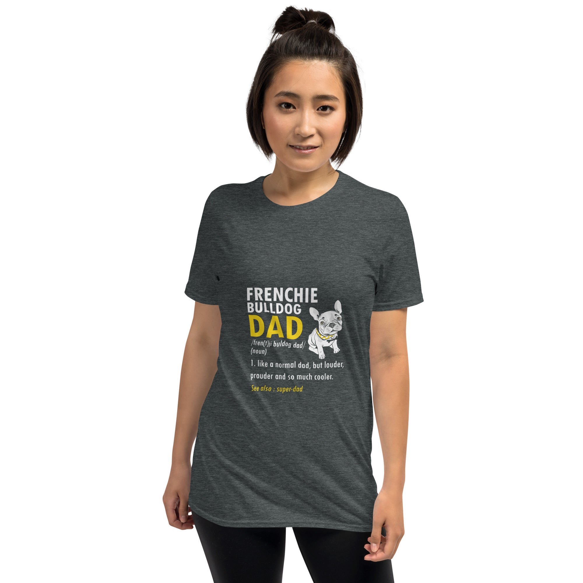 Dadsense French Bulldog Dog Lover Tee for Dog Moms & Dads-fadou