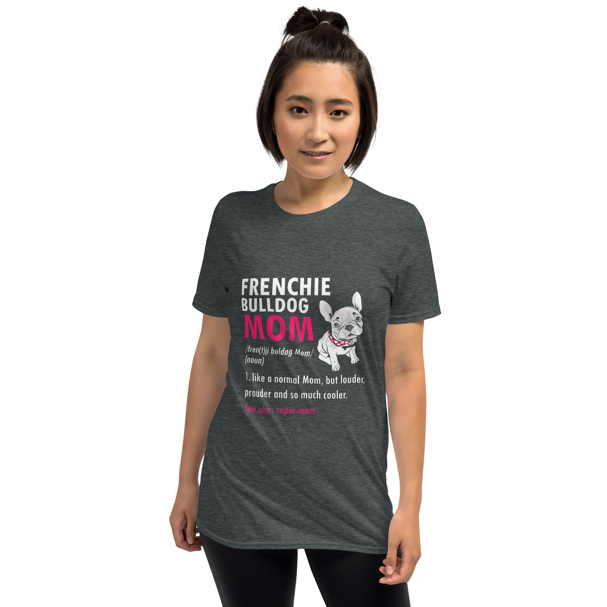 Momsense French Bulldog Dog Lover Tee for Frenchie Fans-fadou