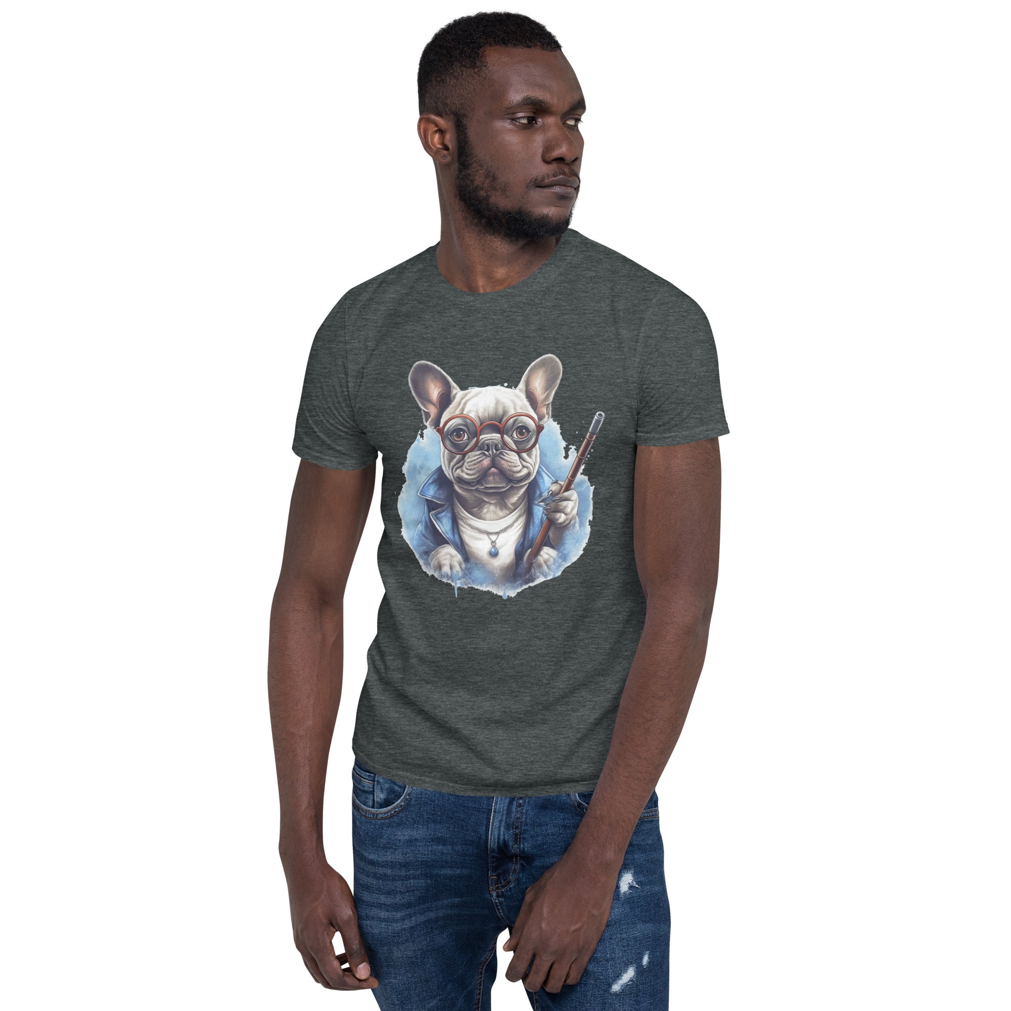 Courageous French Bulldog Unisex Shirt for Bulldog Owners-fadou