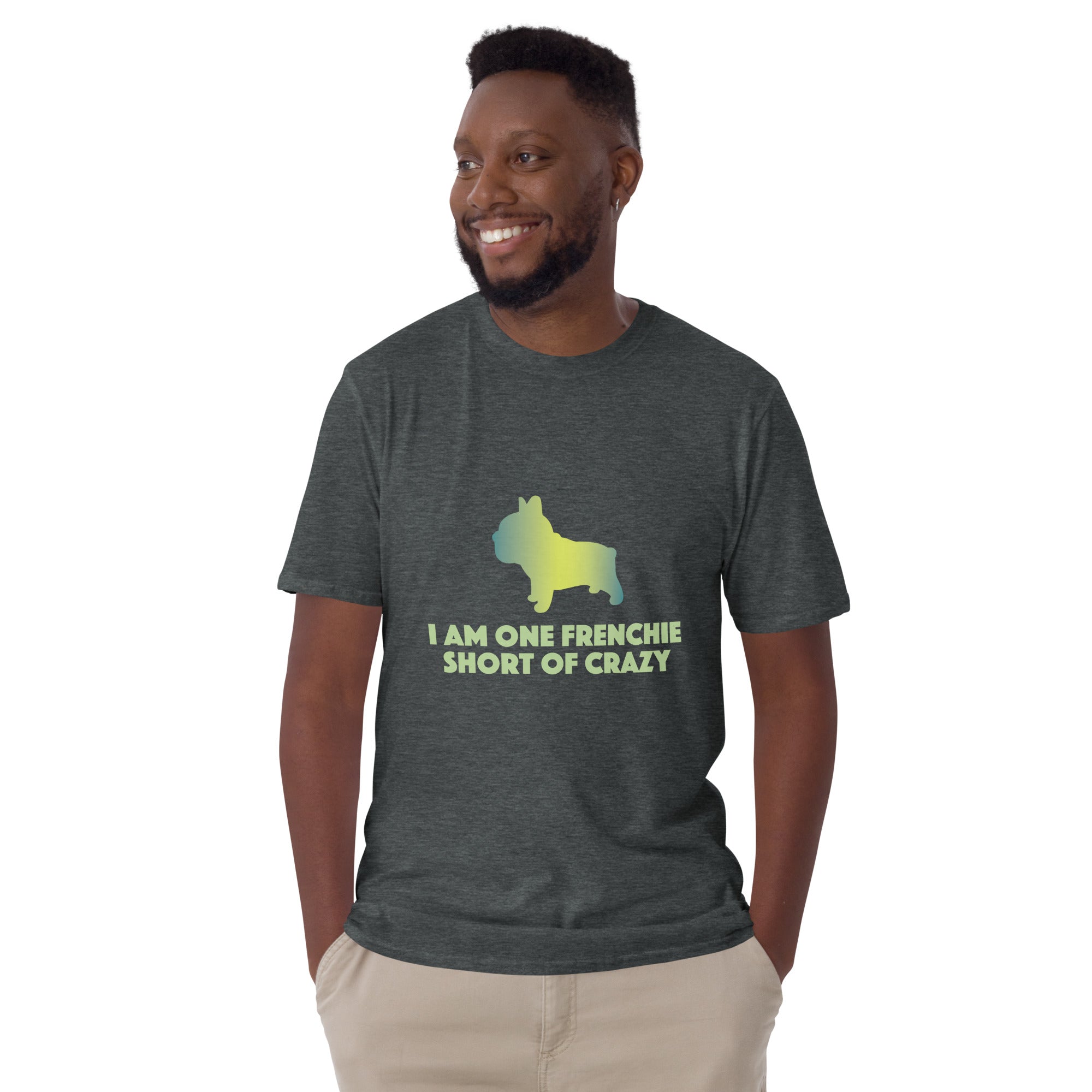 Charming French Bulldog Cotton T-Shirt for Frenchie Fans-fadou