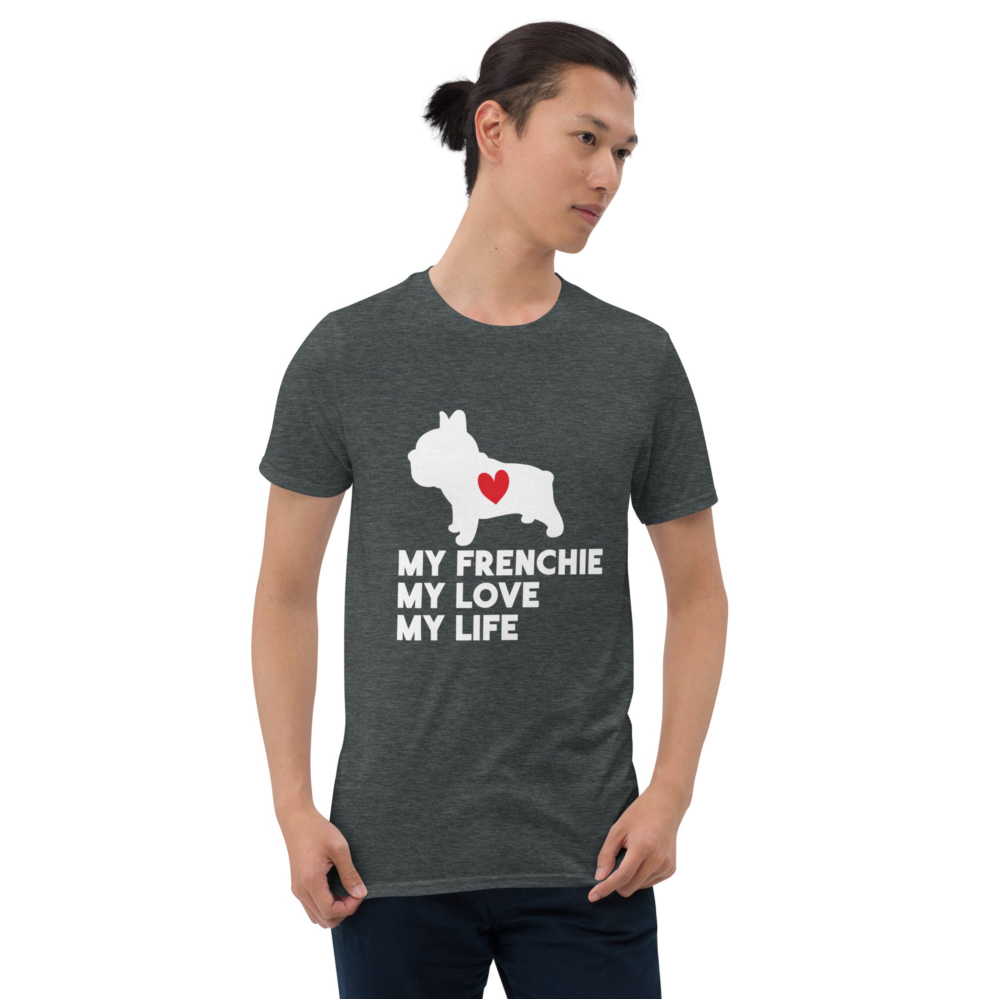 Dog French Bulldog Cotton T-Shirt for Frenchie Enthusiasts-fadou