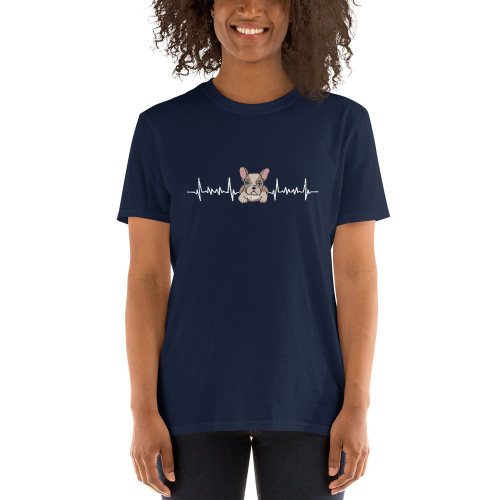 Frenchie Love - Short-Sleeve Unisex T-Shirt for Frenchie Fans-fadou