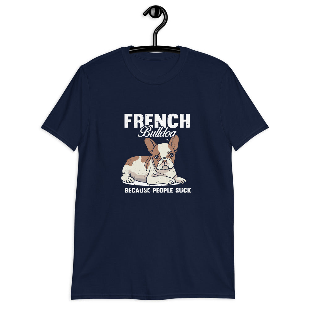 Duke French Bulldog Cotton T-Shirt for Frenchie Enthusiasts-fadou