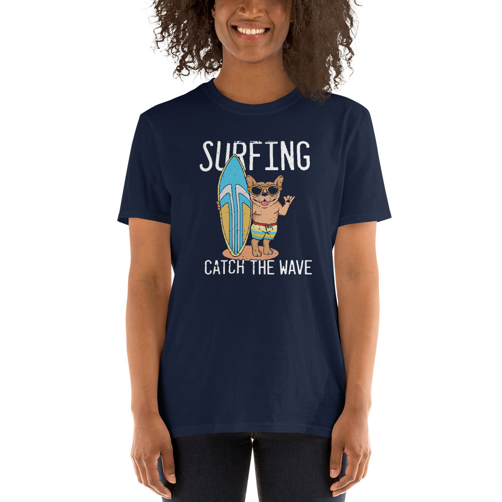 Catch French Bulldog Dog Lover Tee for Frenchie Enthusiasts-fadou