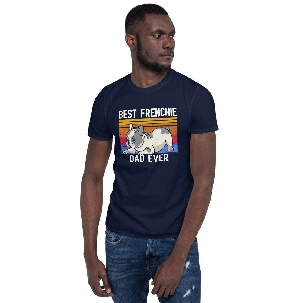 Best French Bulldog Dad - Short-Sleeve Unisex T-Shirt for Bulldog Owners-fadou