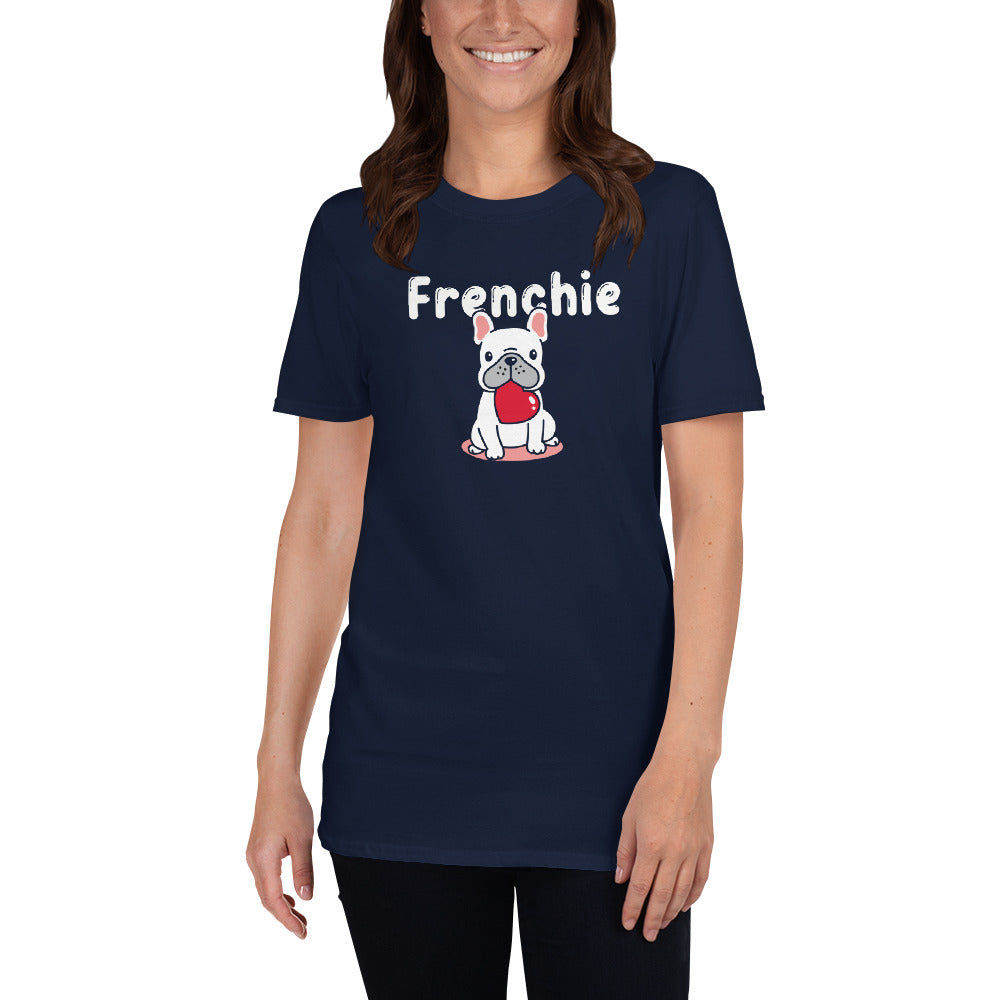 Lovely French Bulldog Graphic Tee for Frenchie Enthusiasts-fadou