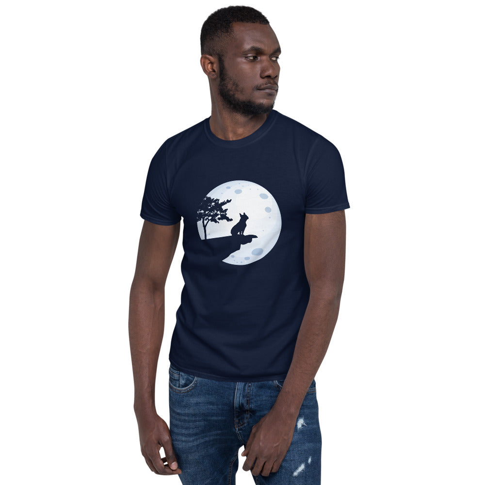 Frenchie in the Moon - Unisex T-Shirt for Everyday Wear-fadou