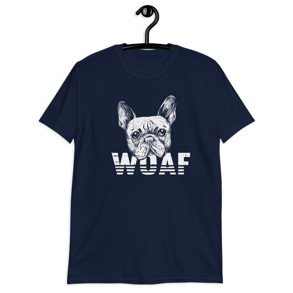 WOAF French Bulldog Graphic Tee for Frenchie Enthusiasts-fadou