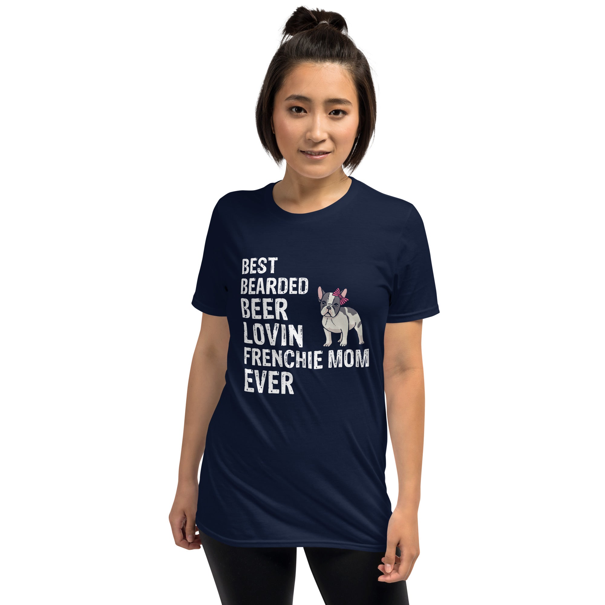 Lovin French Bulldog Cotton T-Shirt for Dog Moms & Dads-fadou