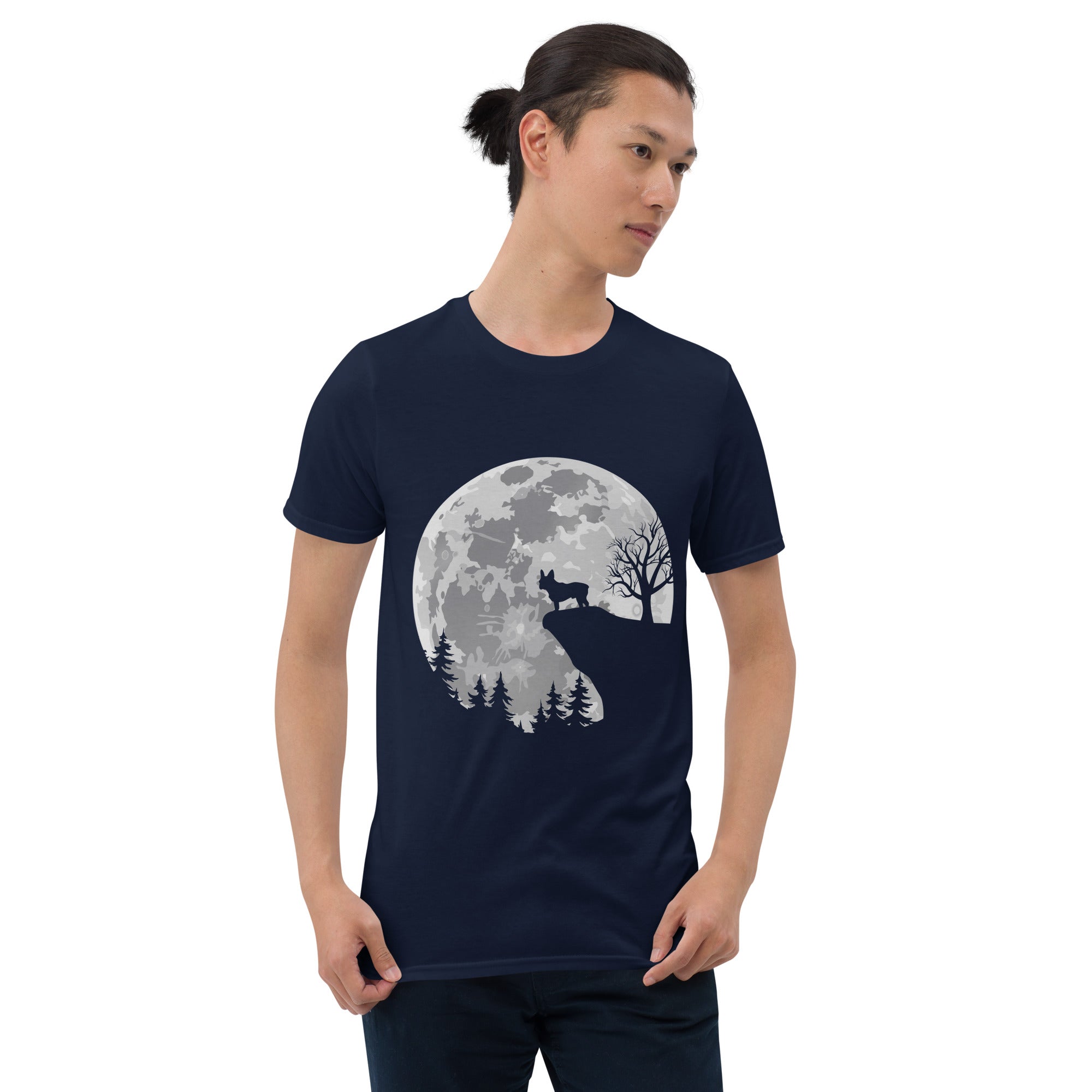 Forest French Bulldog Dog Lover Tee for Dog Moms & Dads-fadou