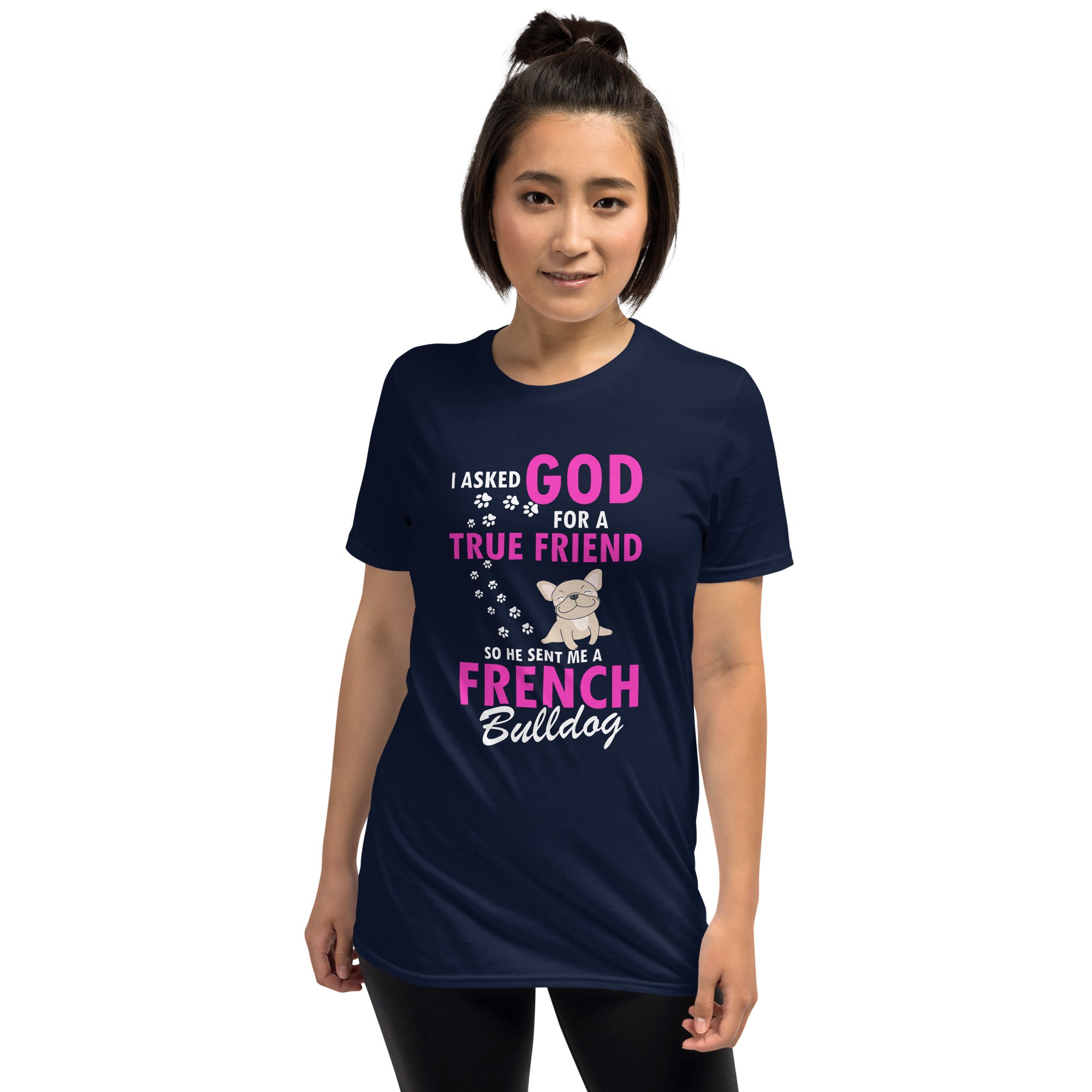 True Friend - Frenchie Unisex T-Shirt for Dog Moms & Dads-fadou