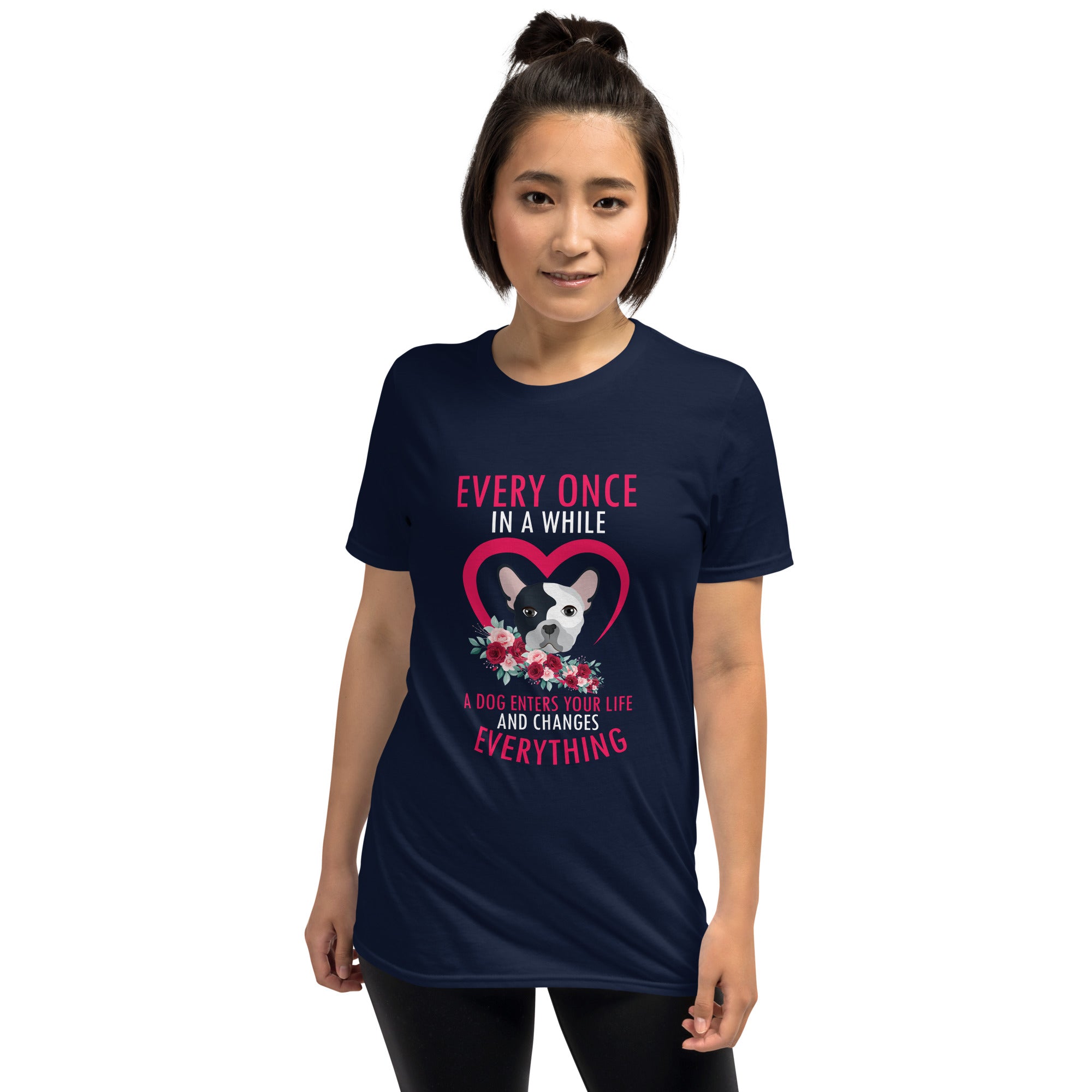 Frenchiescope French Bulldog Cotton T-Shirt for Pet Parents-fadou