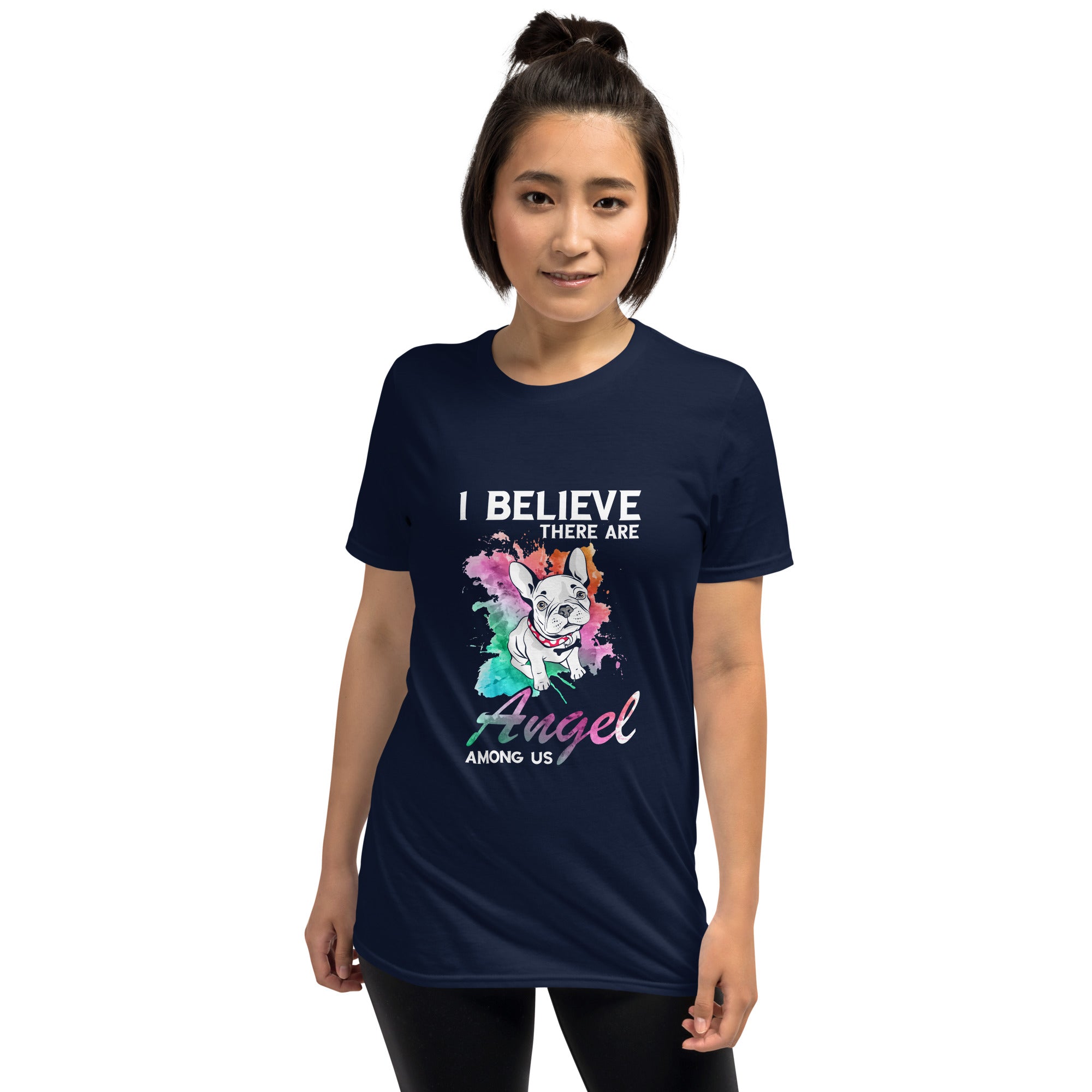 Frenchie Angel - Unisex T-Shirt for Frenchie Enthusiasts-fadou