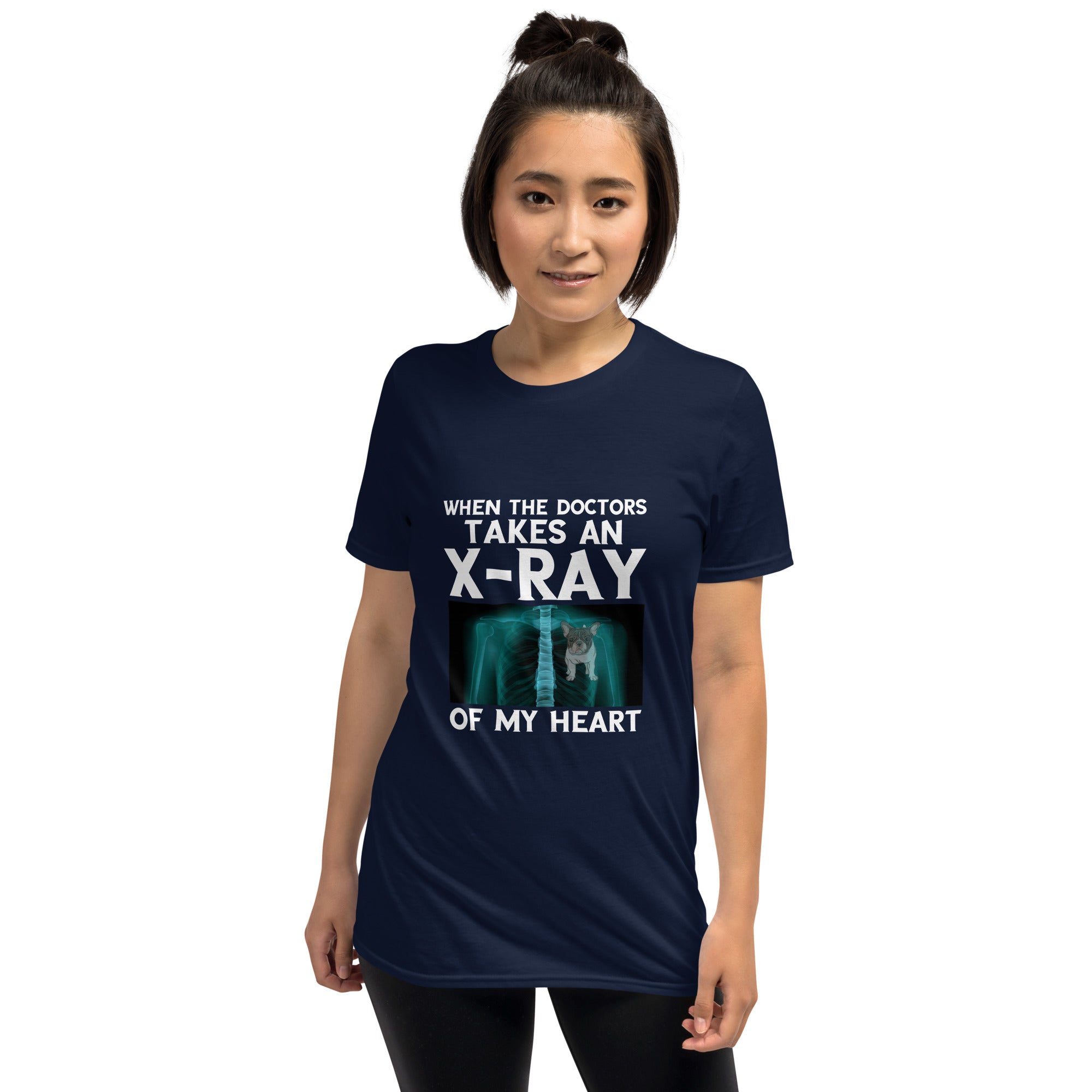 Frenchie X-Ray - Unisex T-Shirt for Frenchie Enthusiasts-fadou