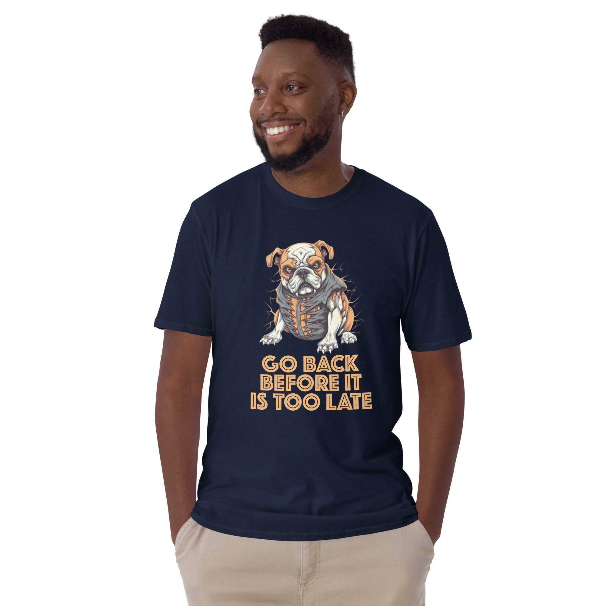 Spooktacular Halloween Cotton T-Shirt for Bulldog Owners-fadou