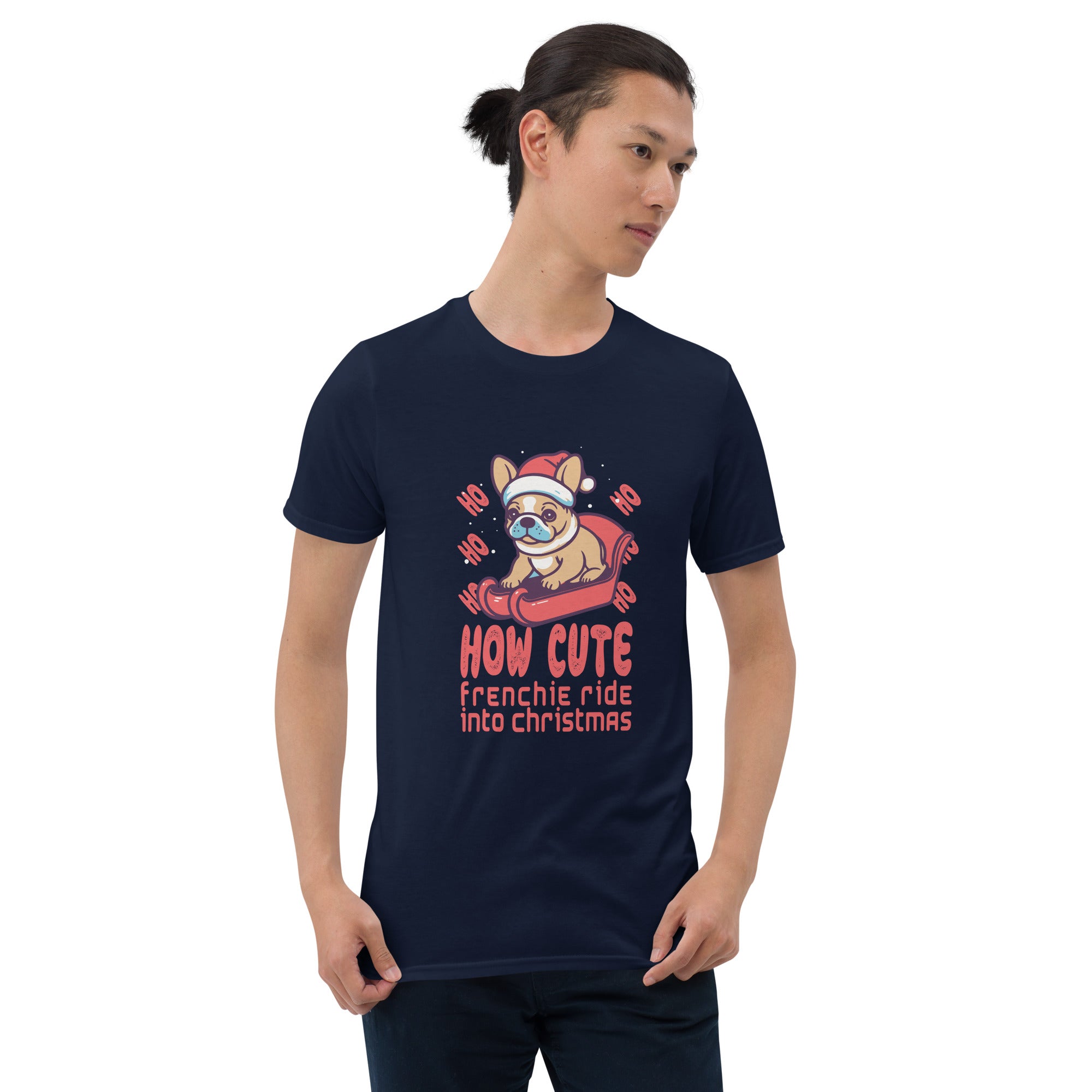 French Bulldog Cozy Dog Lover Tee for Frenchie Enthusiasts-fadou