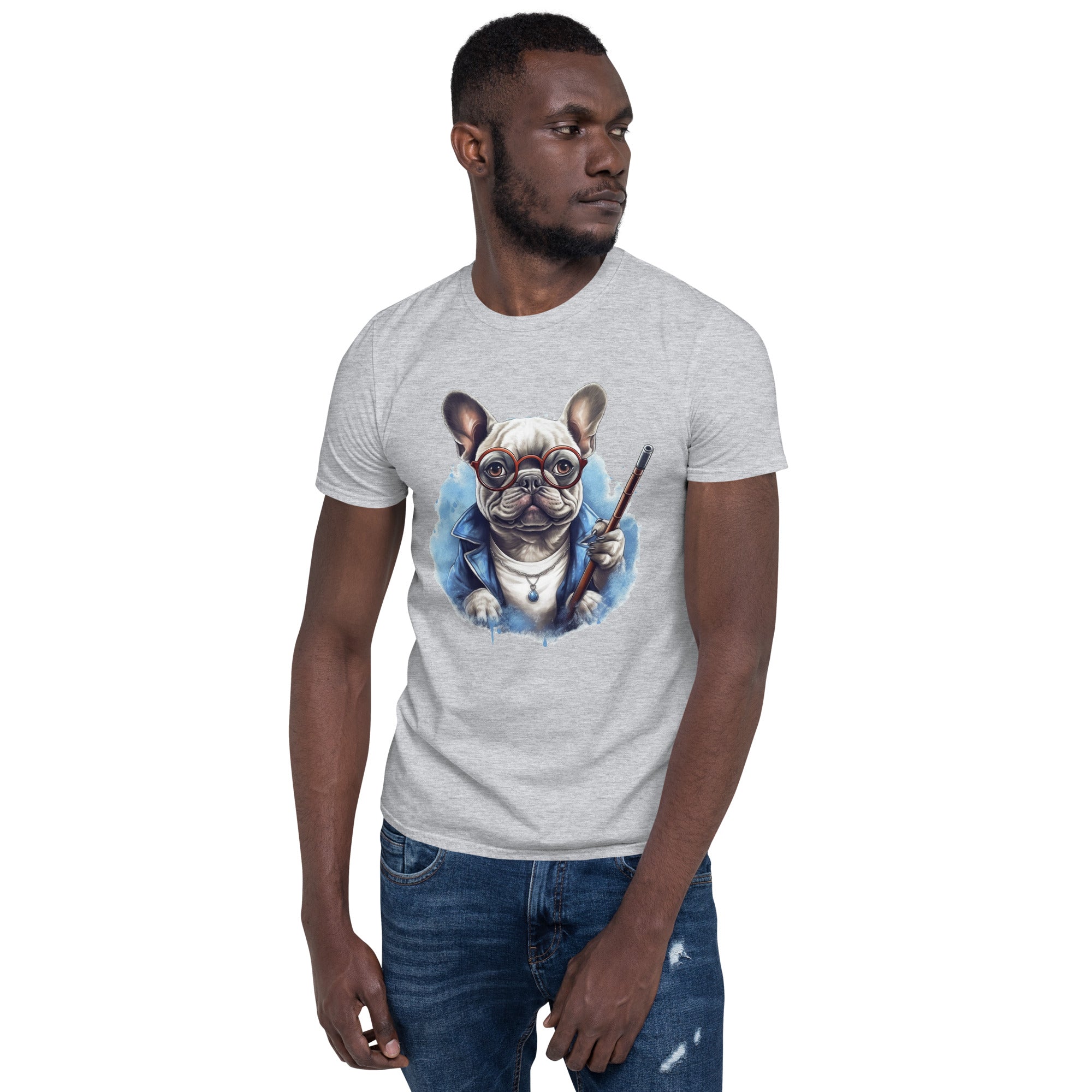 Courageous French Bulldog Unisex Shirt for Bulldog Owners-fadou