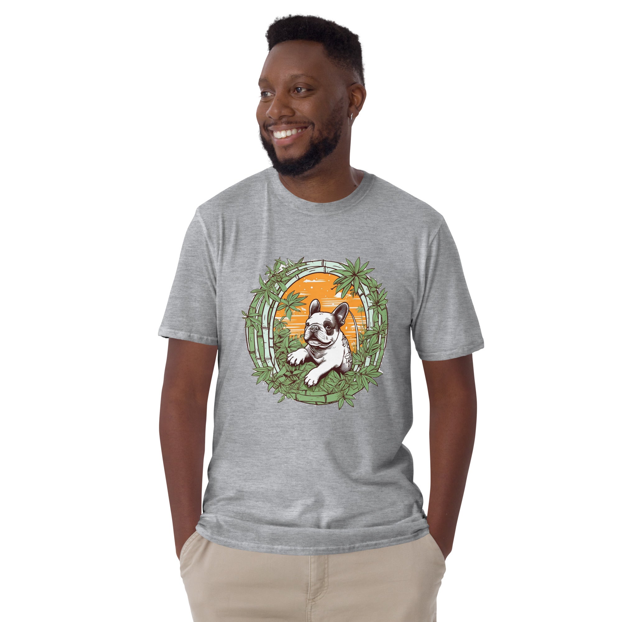 Panda French Bulldog Cotton T-Shirt for Dog Moms & Dads-fadou
