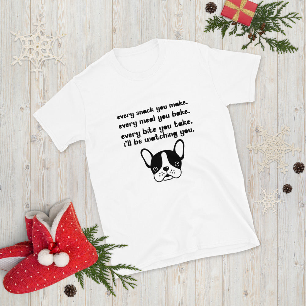 Watching French Bulldog Dog Lover Tee for Dog Moms & Dads-fadou