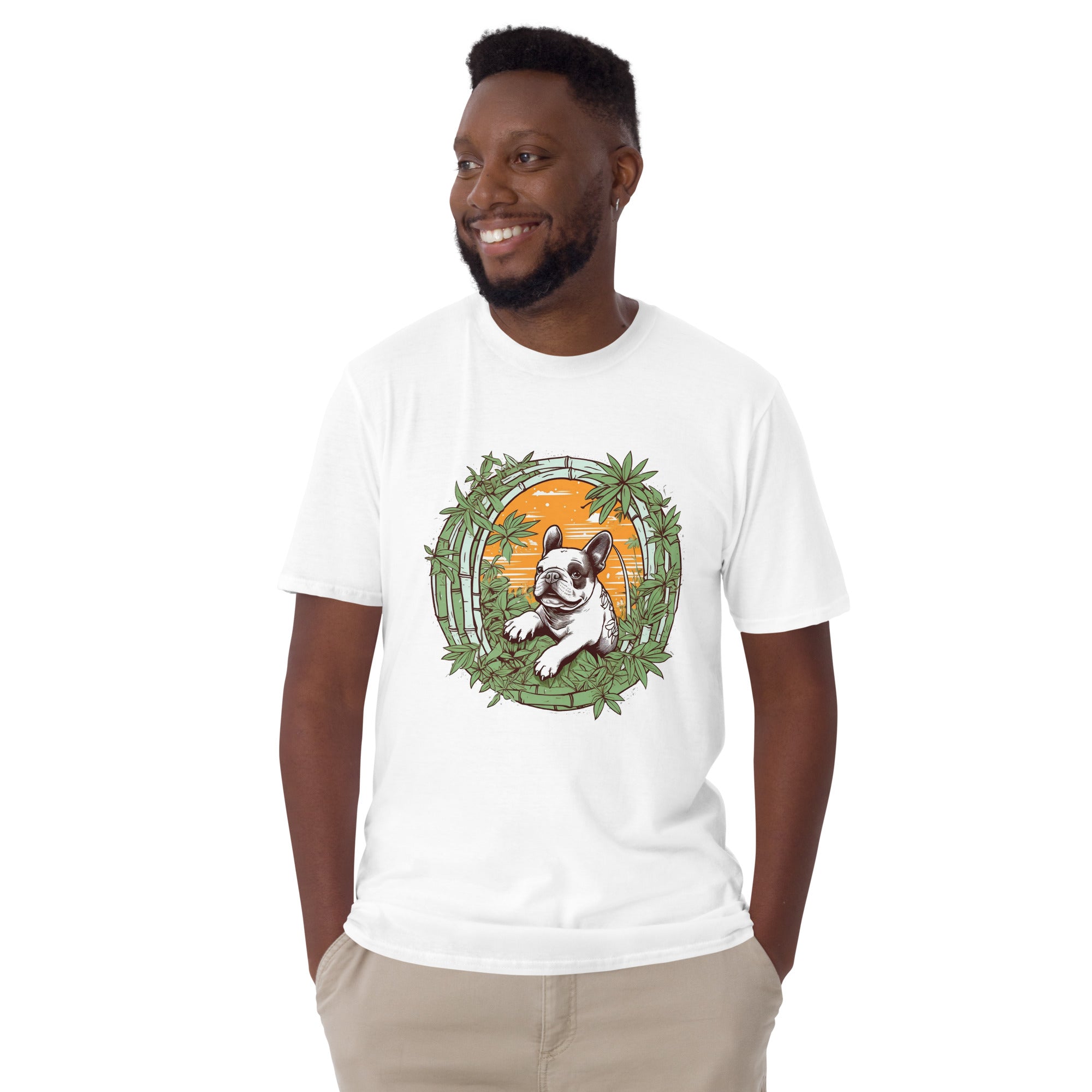 Panda French Bulldog Cotton T-Shirt for Dog Moms & Dads-fadou