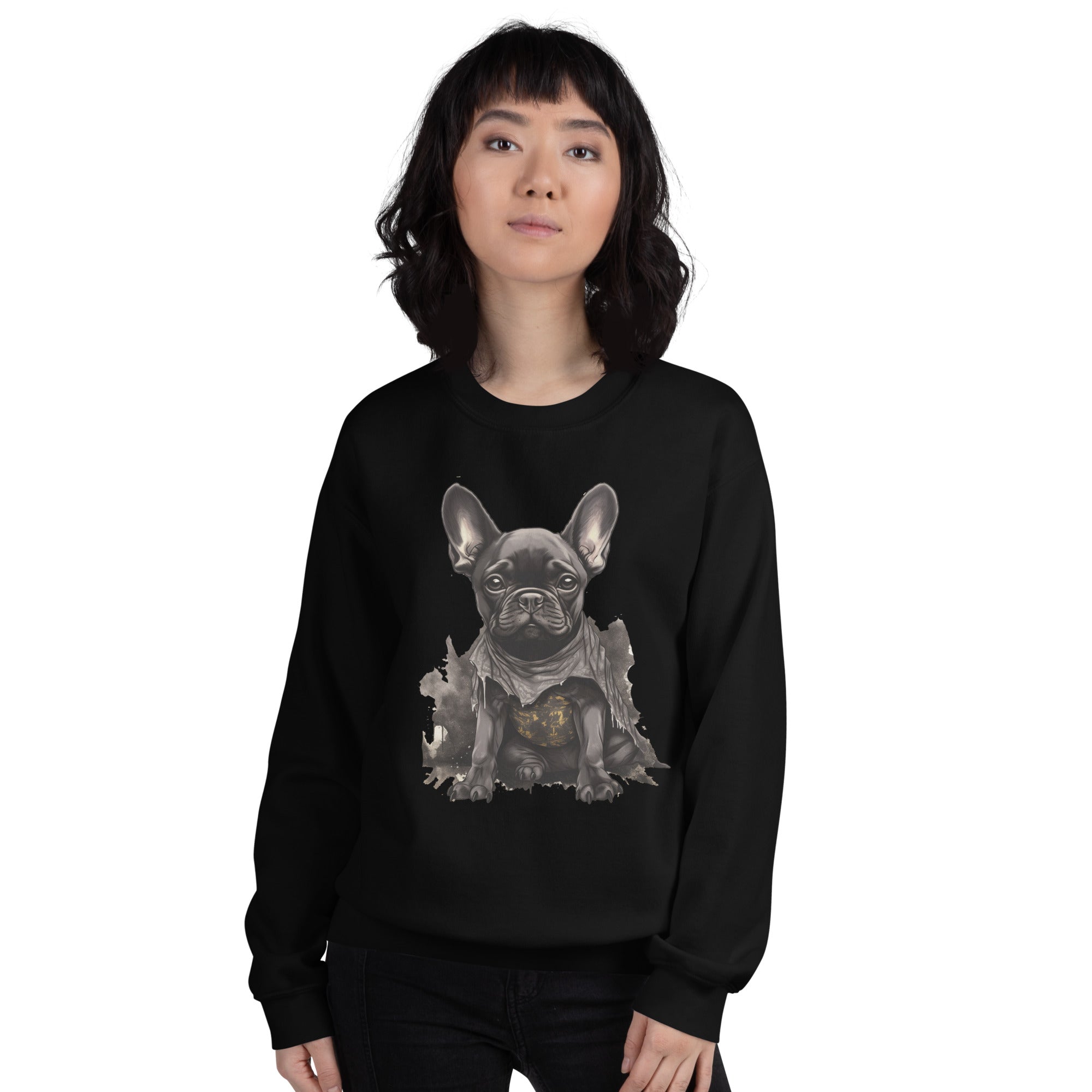 Frenchie Love Unisex Sweatshirt - Trendsetting & for French Bulldogs-fadou