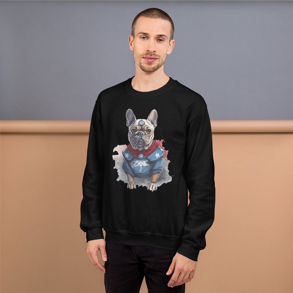 French Bulldog Adorable Pet Sweatshirt for Travel Comfort-fadou