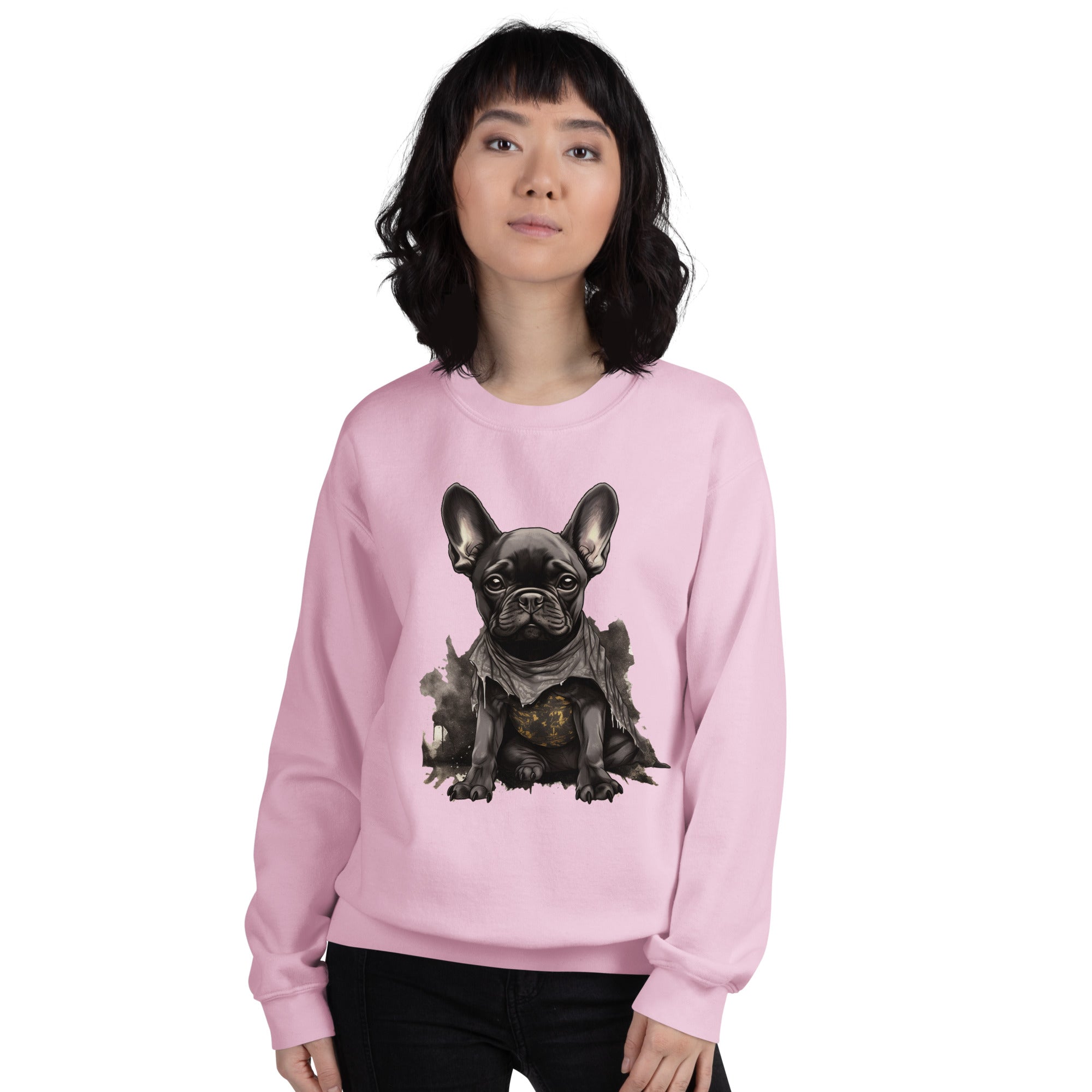 Frenchie Love Unisex Sweatshirt - Trendsetting & for French Bulldogs-fadou