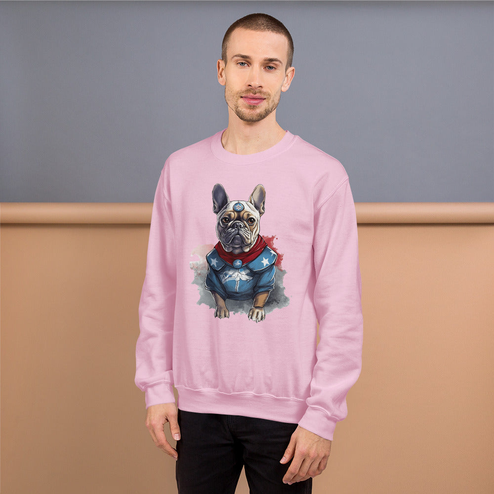 French Bulldog Adorable Pet Sweatshirt for Travel Comfort-fadou