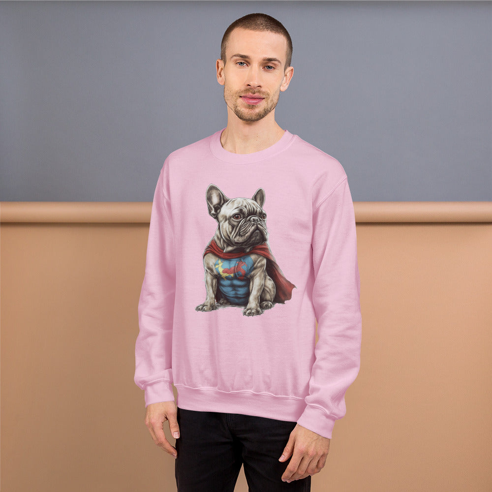 Frenchie Devotion Unisex Sweatshirt: Comfort and for French Bulldogs-fadou