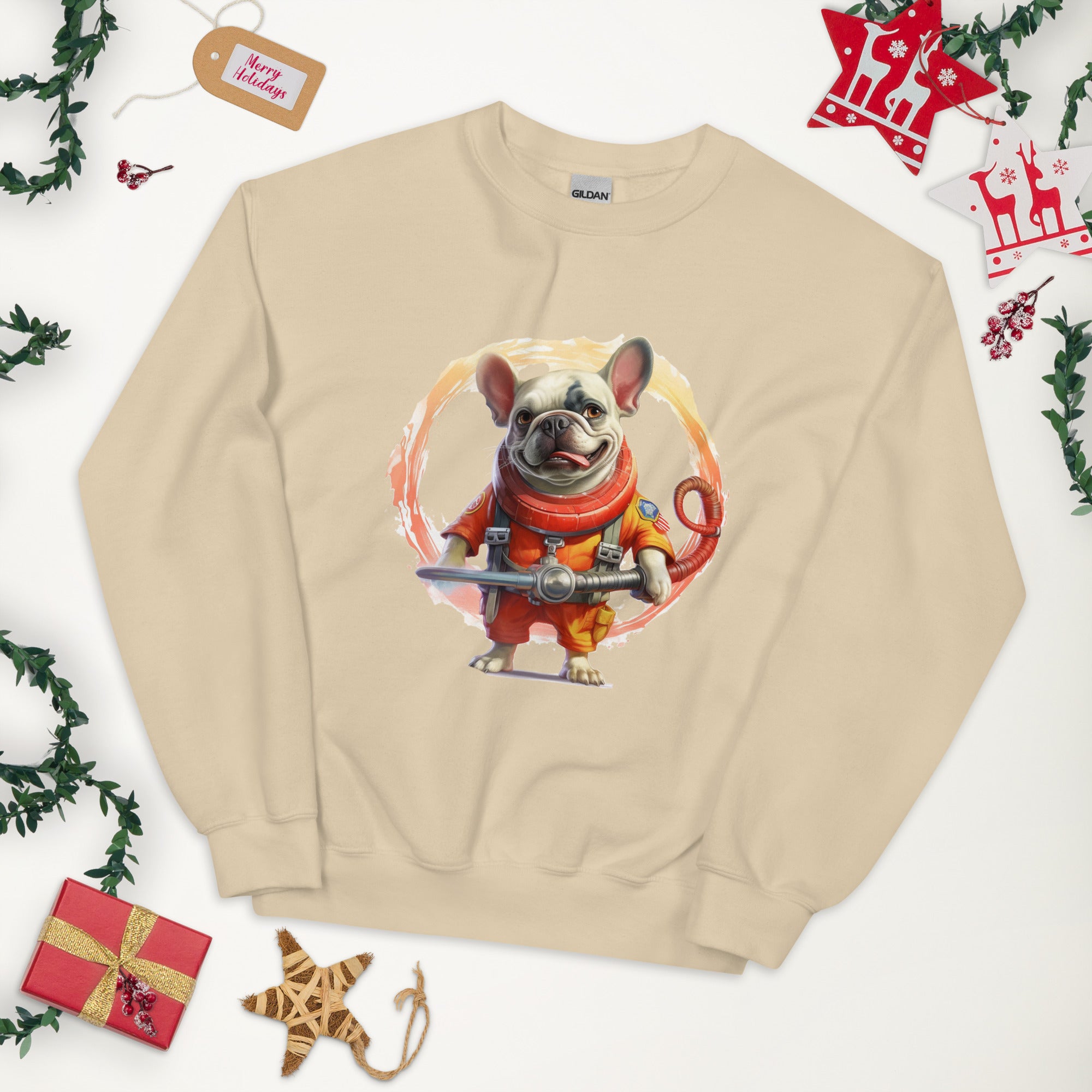 NeuroFire French Bulldog Fleece Hoodie for Small Breeds-fadou