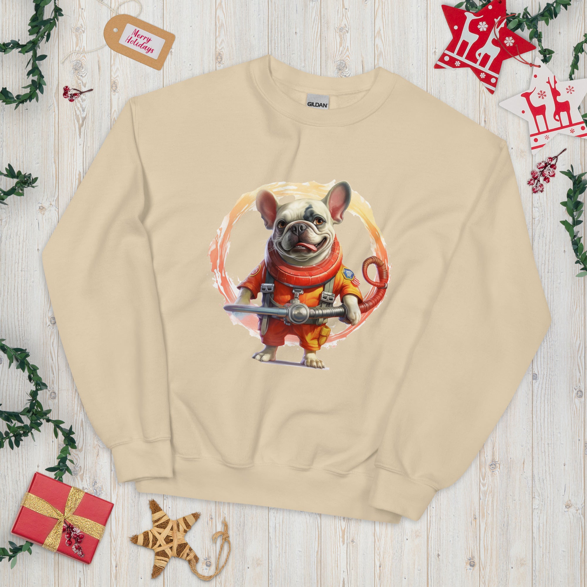 NeuroFire French Bulldog Fleece Hoodie for Small Breeds-fadou