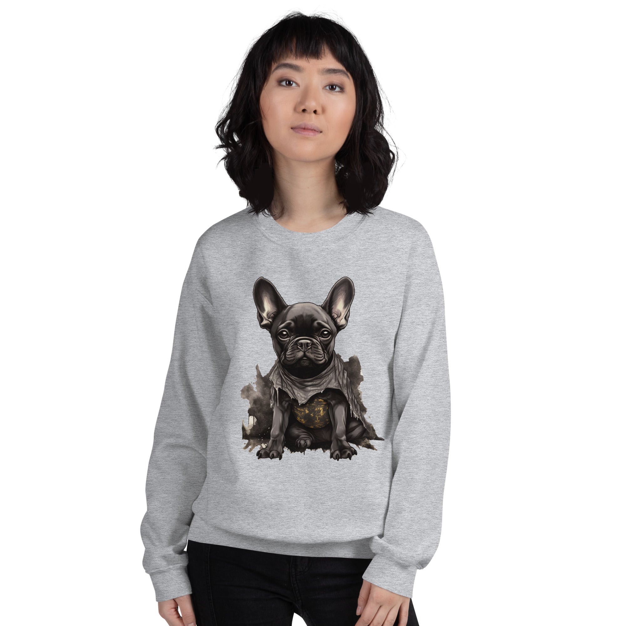 Frenchie Love Unisex Sweatshirt - Trendsetting & for French Bulldogs-fadou