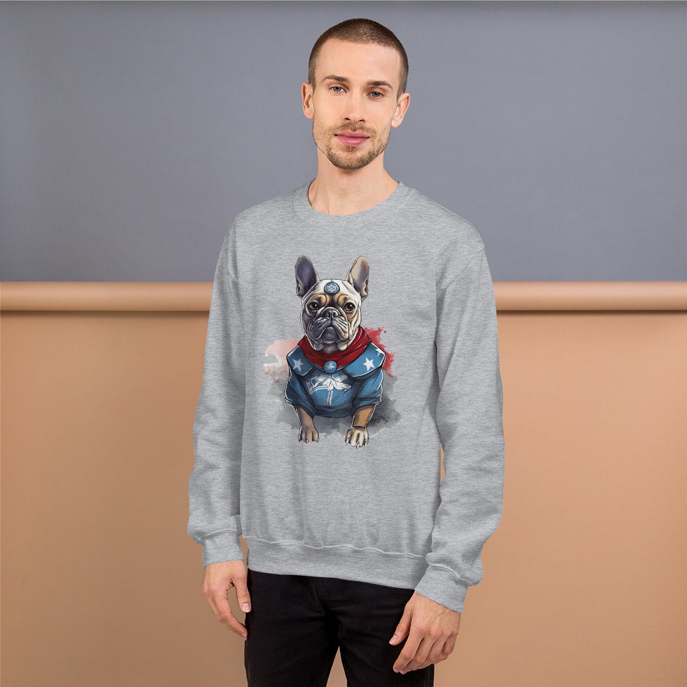 French Bulldog Adorable Pet Sweatshirt for Travel Comfort-fadou