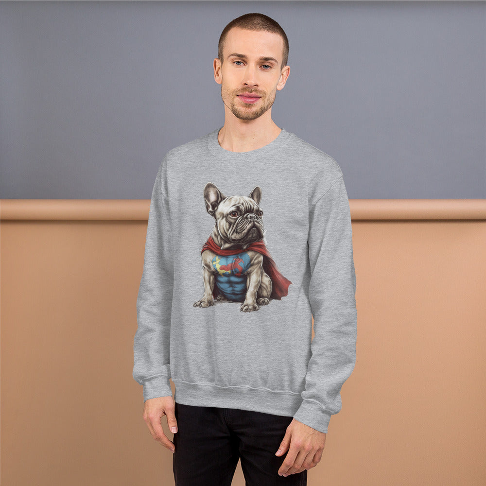 Frenchie Devotion Unisex Sweatshirt: Comfort and for French Bulldogs-fadou