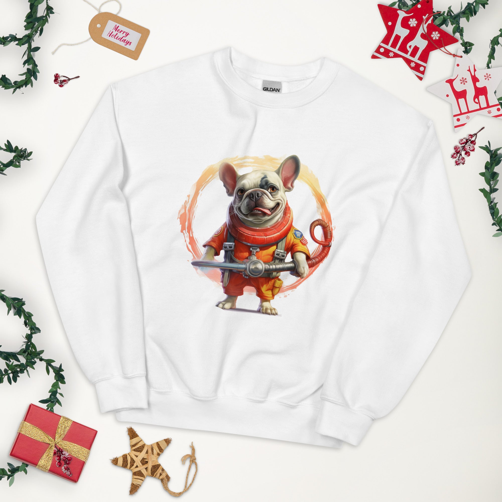 NeuroFire French Bulldog Fleece Hoodie for Small Breeds-fadou